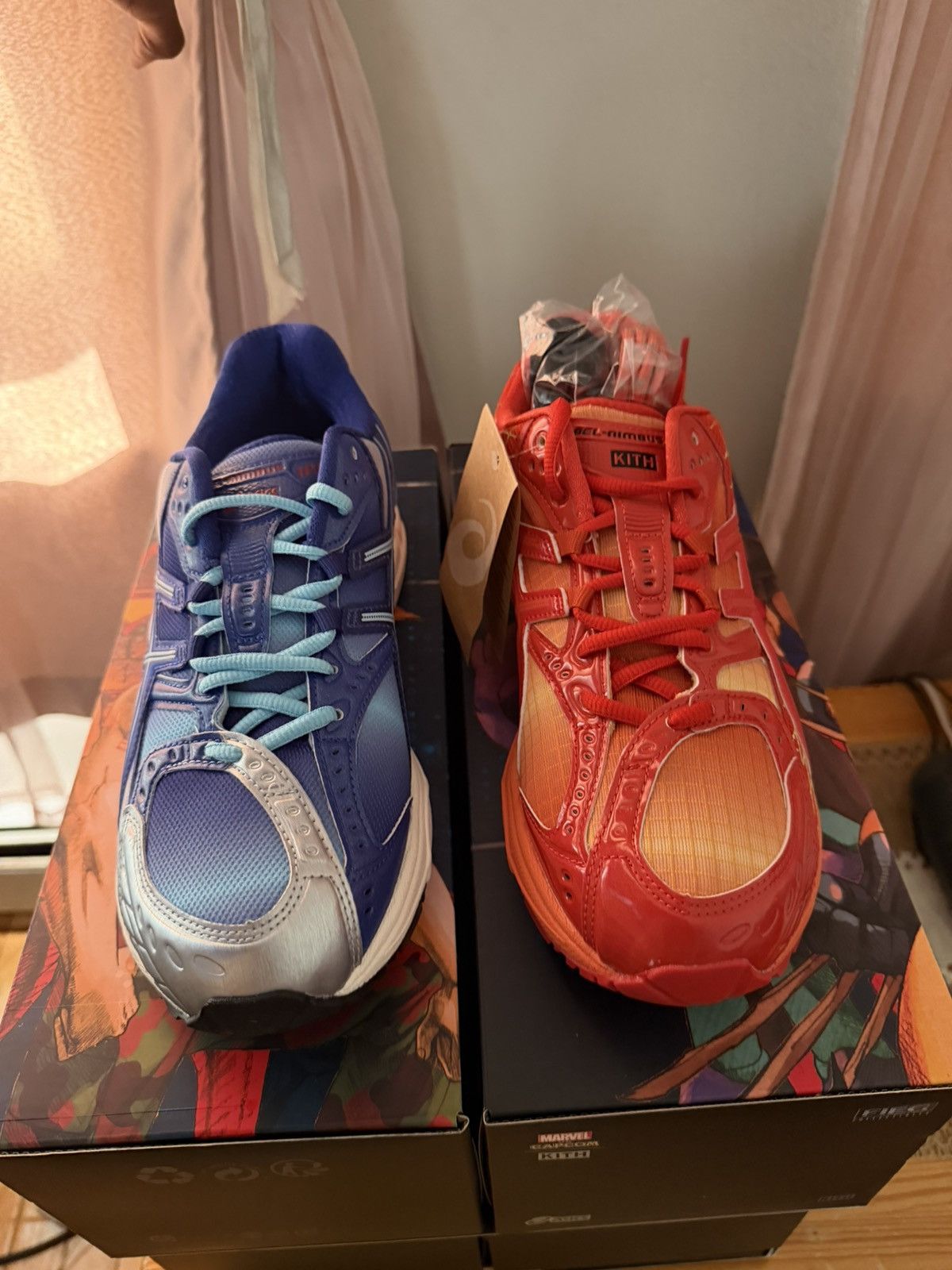 Asics × Kith × Marvel Comics Marvel vs Capcom Asics Gel Nimbus 10.1 Iron Man vs Mega Man Size US 9 / EU 42 - 1 Thumbnail