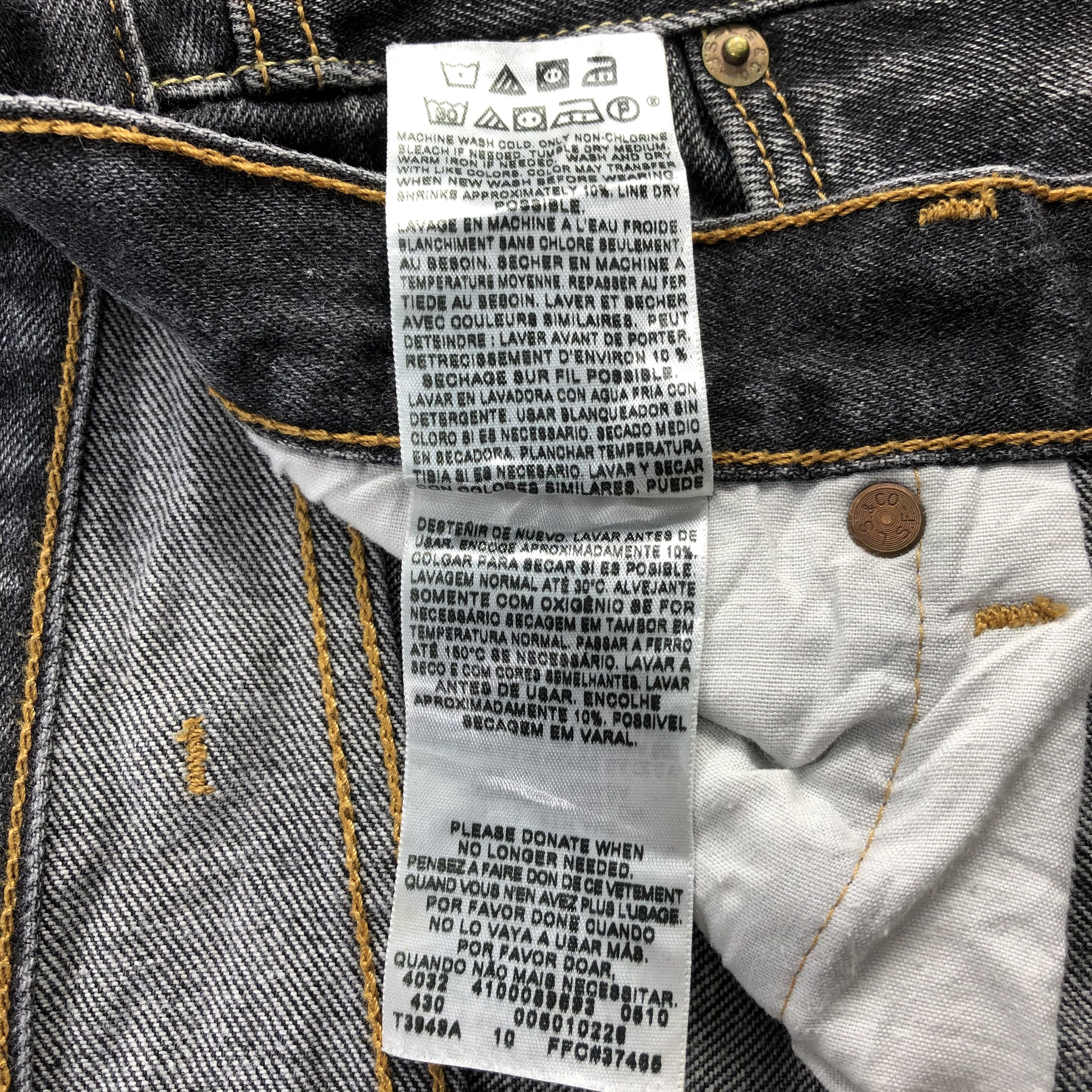 Levi's Faded Vintage Levis 501 Jeans Dark Wash Denim-J1059 Size US 39 - 11 Thumbnail