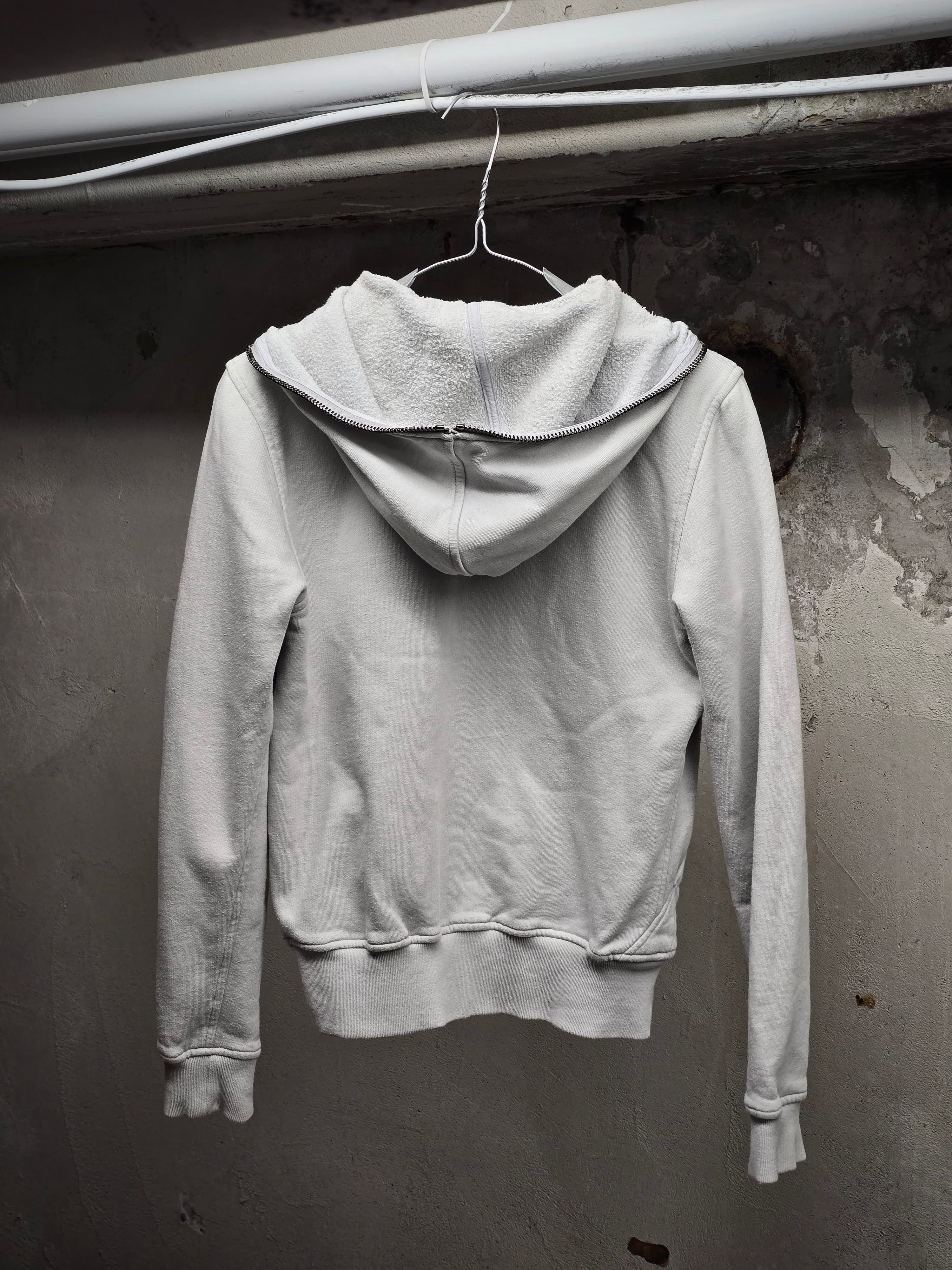 Gareth Pugh Gareth Pugh SS14 Light Grey Cotton Fleece Gimp Hoodie Size US XS / EU 42 / 0 - 5 Thumbnail