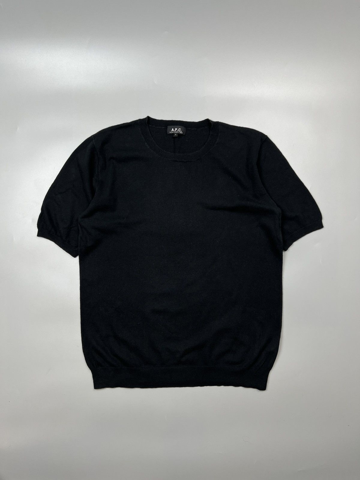 A.P.C. A.P.C. Cotton Cashmere Short Sleeve Sweater (Y0467) Size US M / EU 48-50 / 2 - 1 Thumbnail