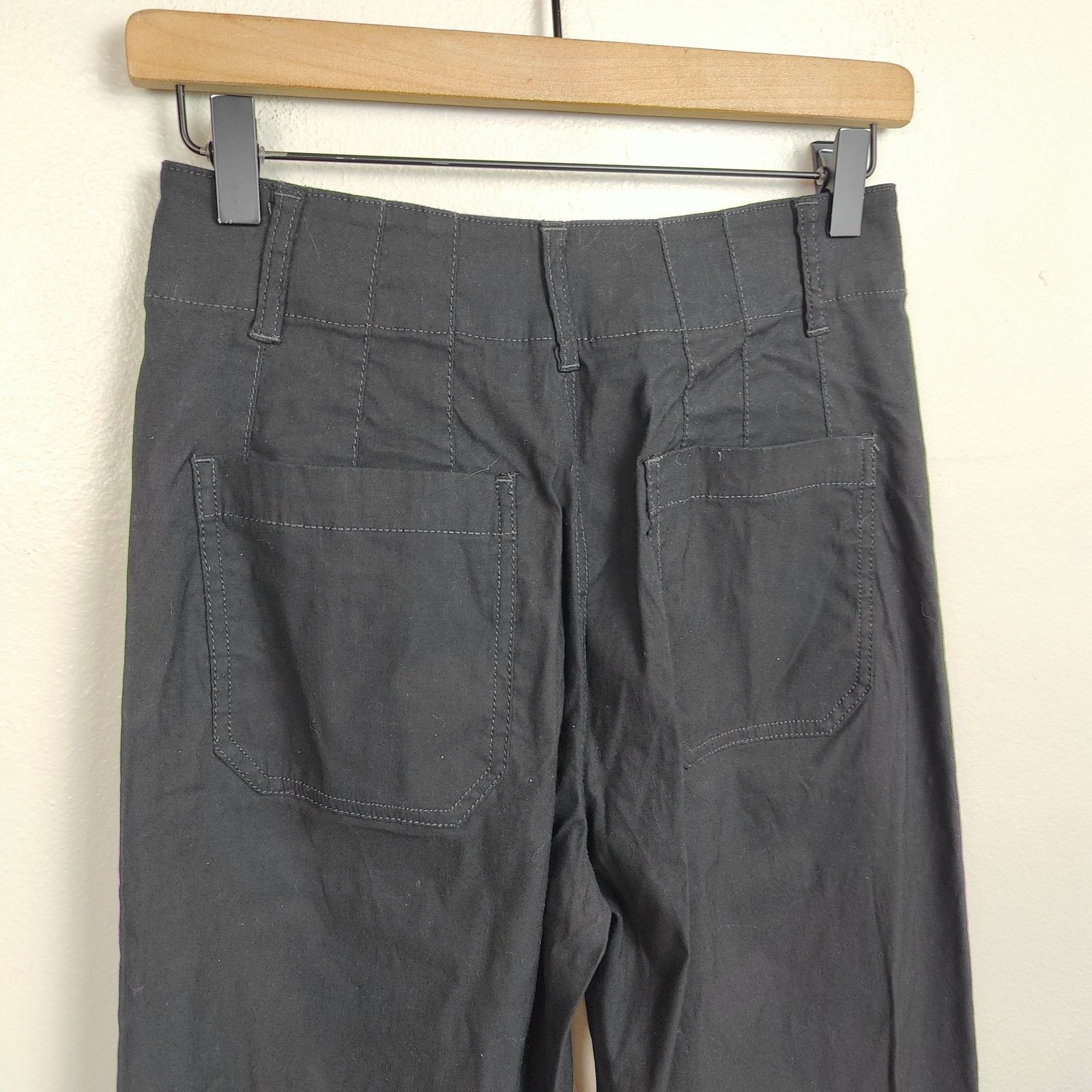 Anthropologie Anthropologie Maeve The Colette Pants 26 Black Wide Leg Size 26" / US 2 / IT 38 - 7 Thumbnail