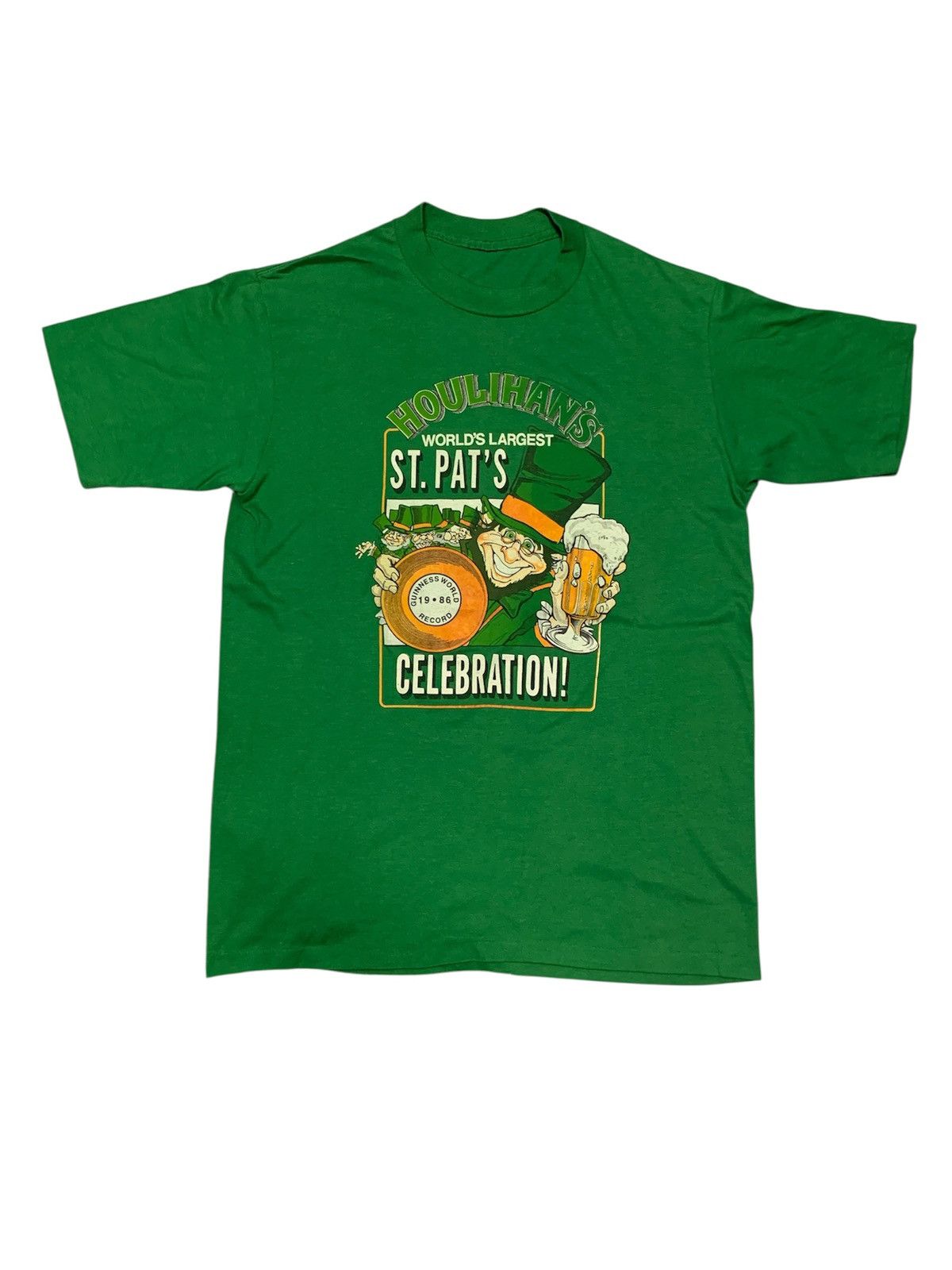 Vintage Vintage 80’s T-Shirt – “Houlihan’s World’s Largest St. Pat’s Size US L / EU 52-54 / 3 - 1 Thumbnail