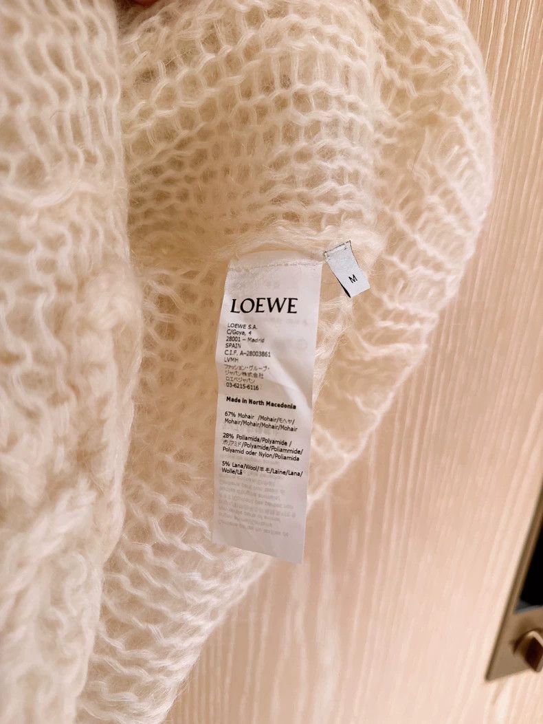 Loewe LOEWE Super large logo horsehair knit sweater Size M / US 6-8 / IT 42-44 - 9 Thumbnail