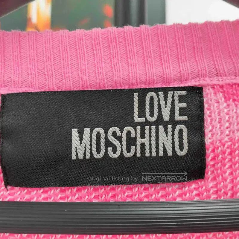 Moschino Moschino Pink Cotton Long Sleeve Pullover Sweater . Size L / US 10 / IT 46 - 3 Thumbnail