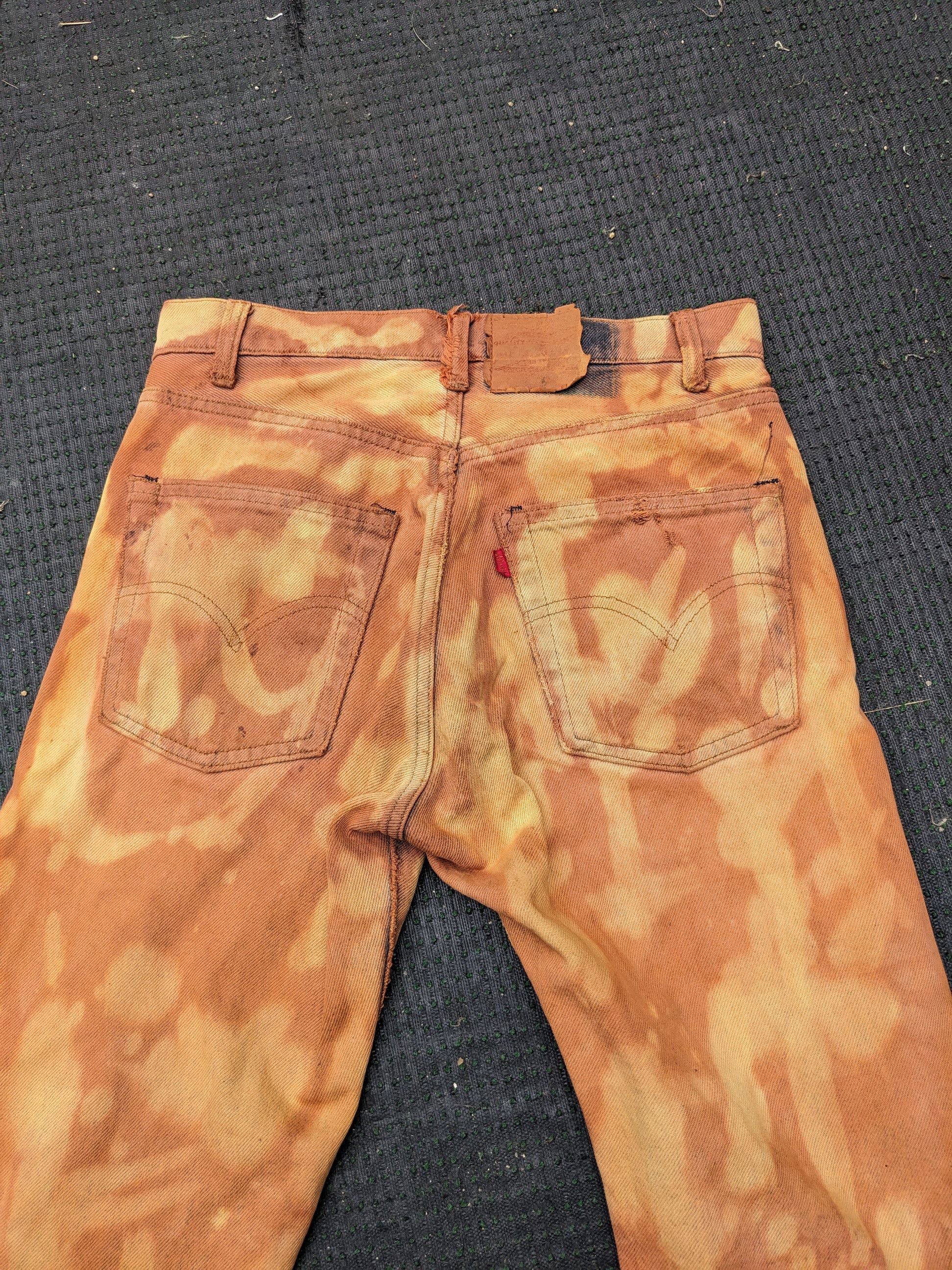 Japanese Brand × Levi's × Vintage Vintage 80 s Levis 505 Jeans Distressed Rust Dye Custom Made Size US 28 / EU 44 - 20 Thumbnail