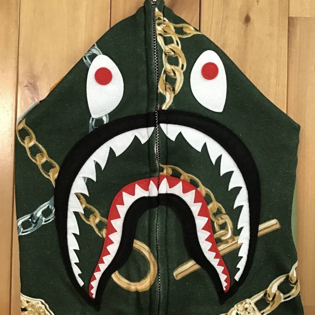 Bape BAPE JEWELS SHARK FULL ZIP HOODIE a bathing ape Size US L / EU 52-54 / 3 - 3 Thumbnail
