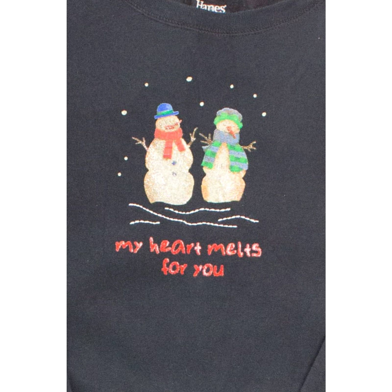 Vintage VINTAGE Ugly Christmas Sweatshirt Black XL Size XL / US 12-14 / IT 48-50 - 2 Thumbnail