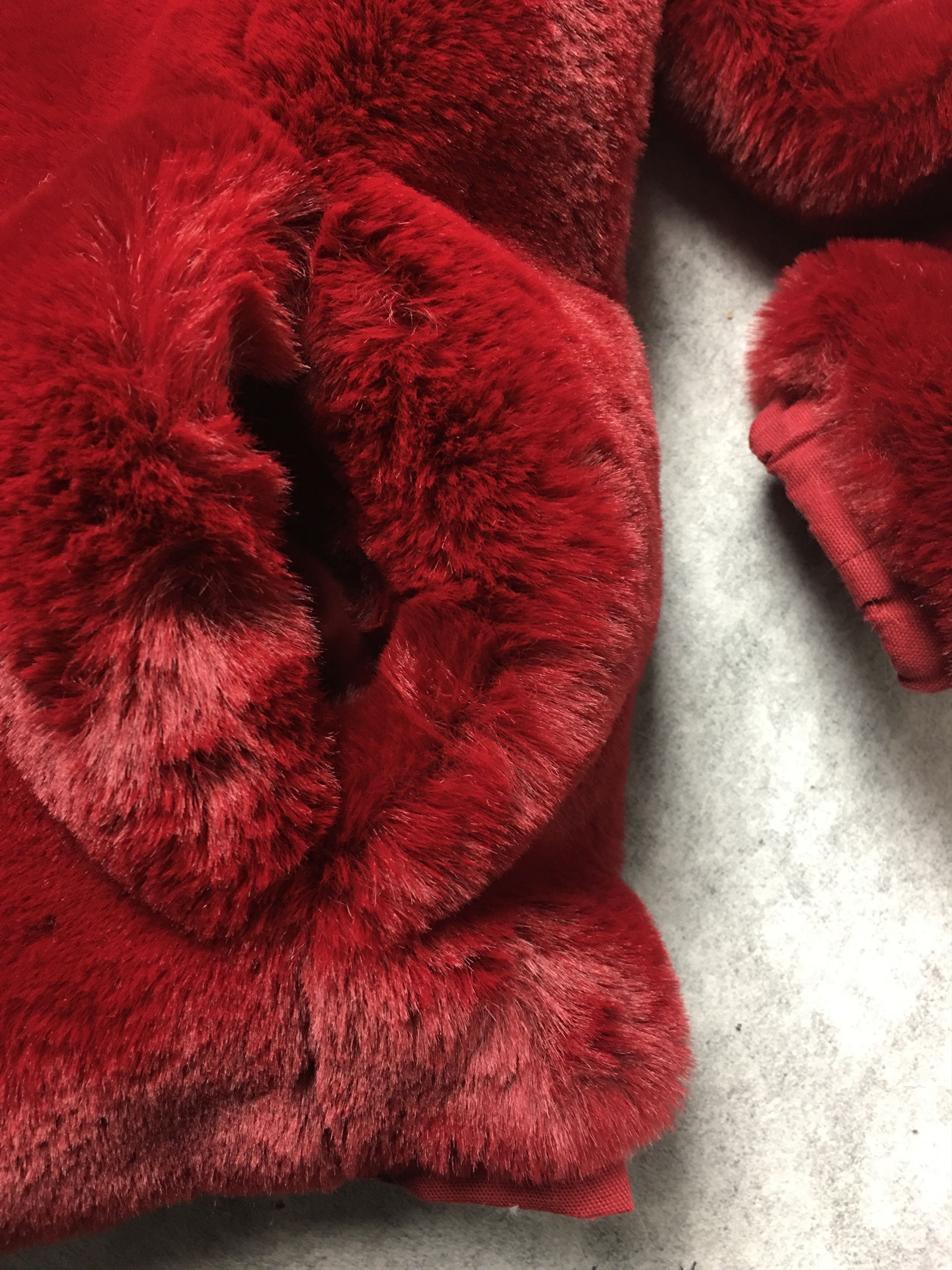 Maje MAJE Burgundy Faux Fur Jacket Size EU 36 Size S / US 4 / IT 40 - 10 Thumbnail