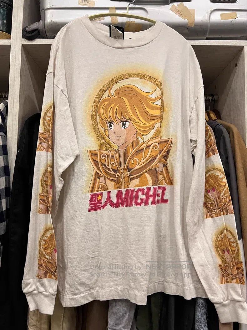 Saint Michael Saint Seiya Washed Distressed Destroyed Crew