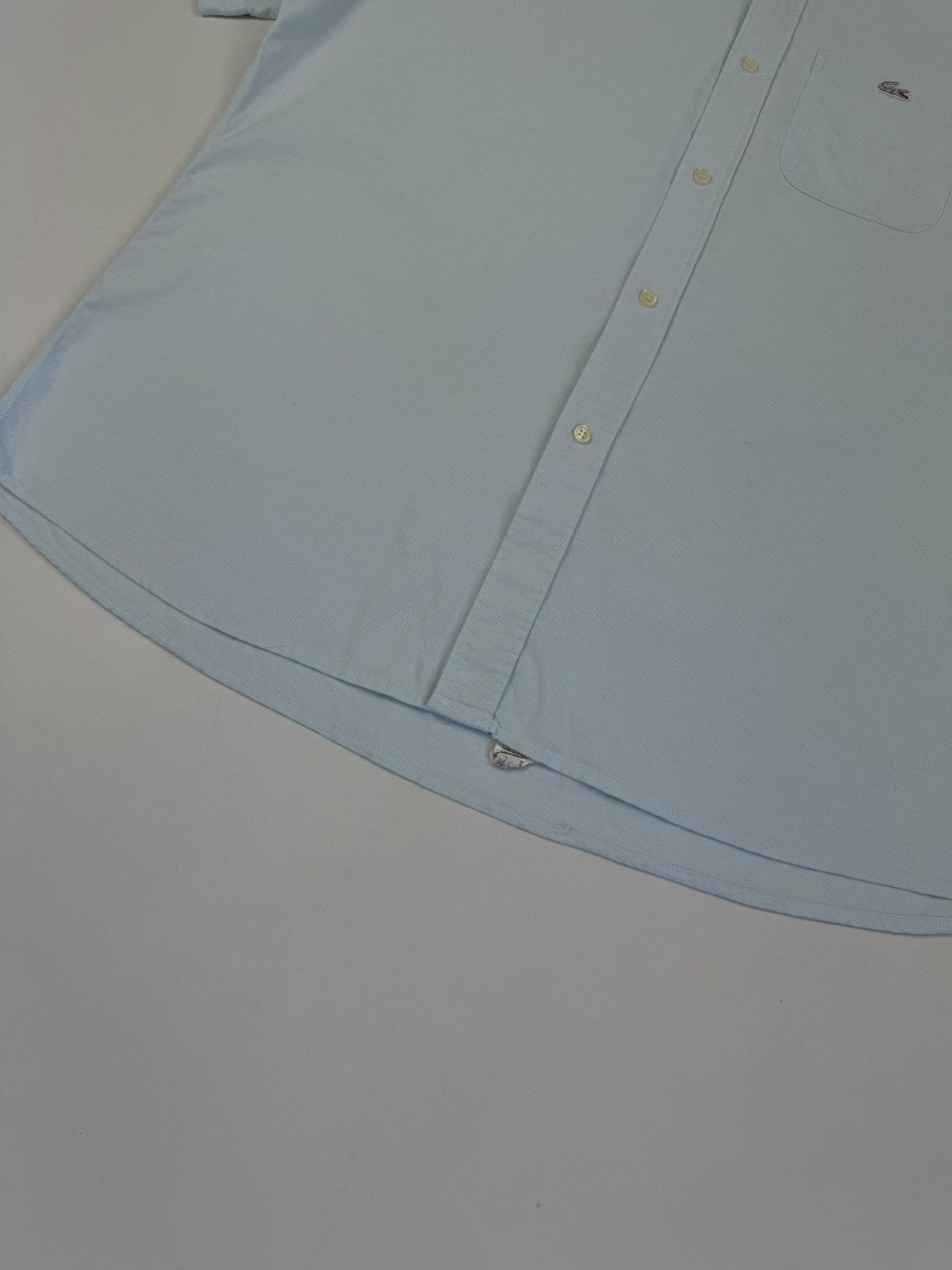 Lacoste × Vintage LACOSTE Vintage Chemise Blue White Logo Crocodile Shirt Size US XL / EU 56 / 4 - 6 Thumbnail