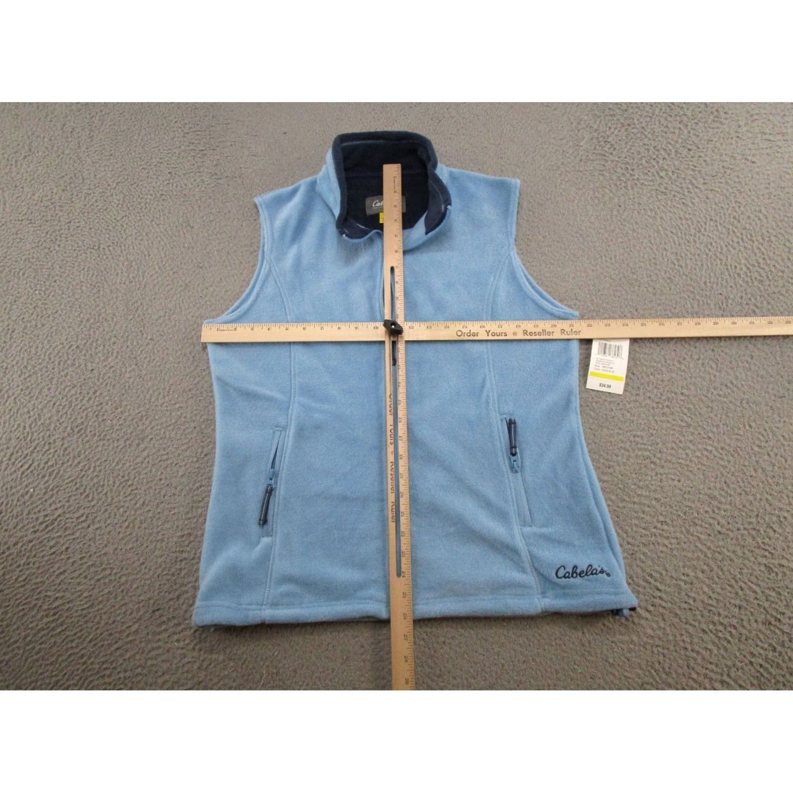 Vintage Cabela's Snake River Blue Fleece Full Zip Sleeveless Vest Womens M NEW Size M / US 6-8 / IT 42-44 - 6 Thumbnail