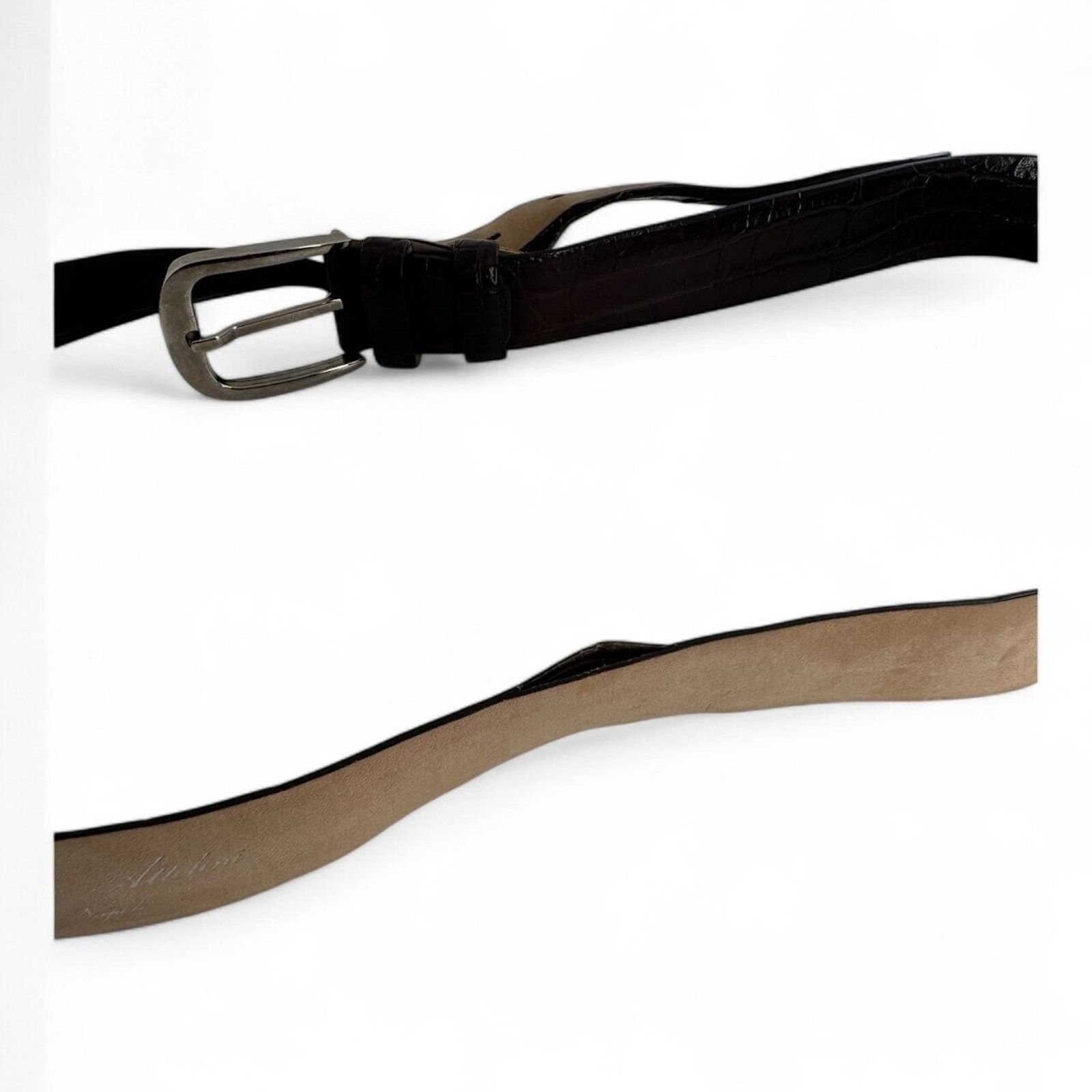 Cesare Attolini Cesare Attolini Brown Alligator Belt Size 44 (NEEDS REPAIR) Size 44 - 7 Thumbnail