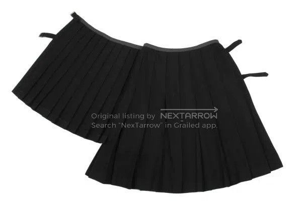 Comme des Garcons Comme Des Garcons size M Black Vintage Pleated Design Half Size 23" - 5 Thumbnail
