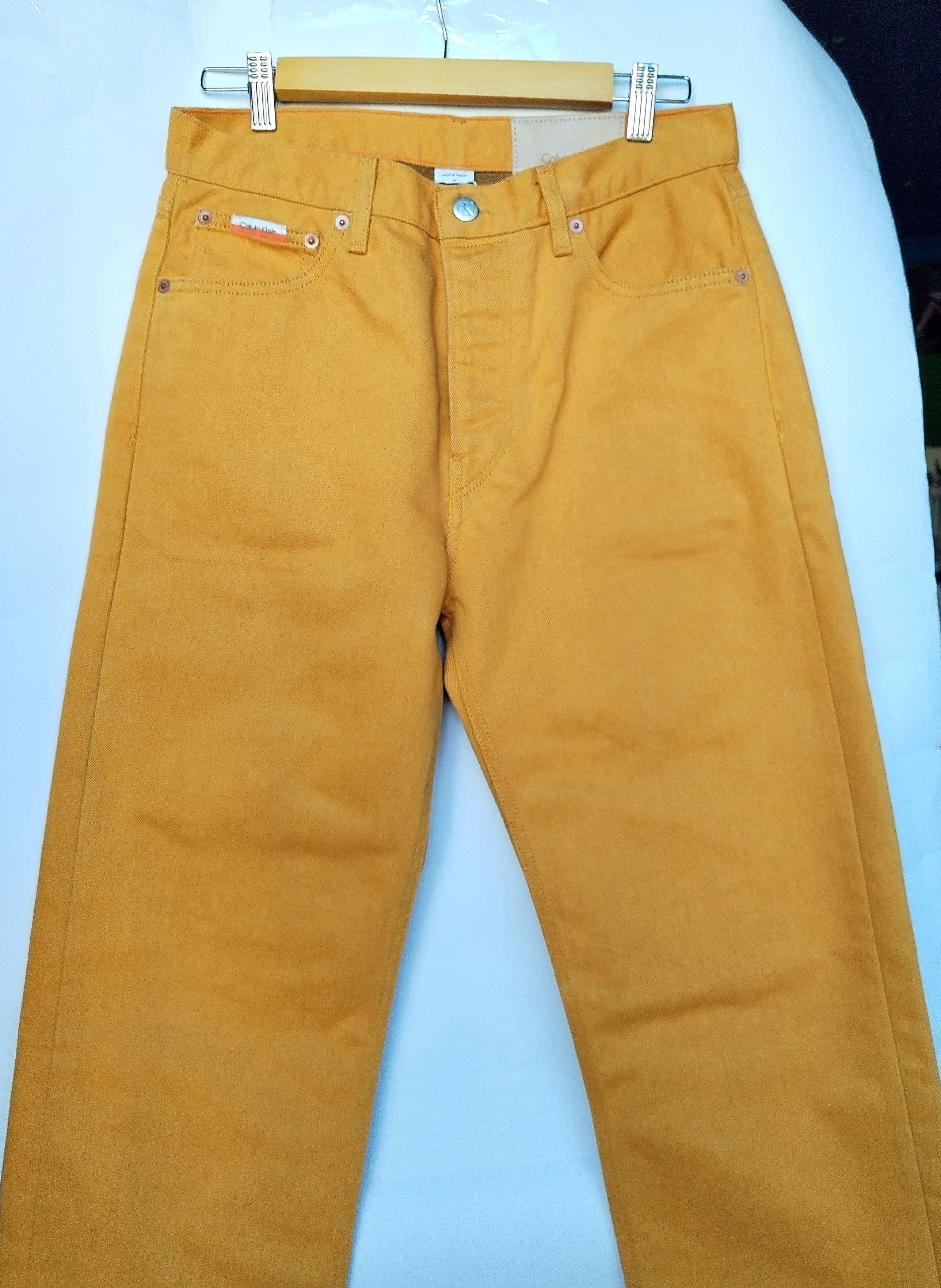 Calvin Klein × Heron Preston Rusty yellow jeans Size US 30 / EU 46 - 20 Thumbnail