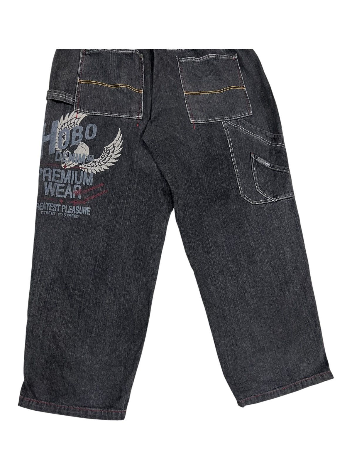 Affliction × JNCO Y2K Hobo Denim Super Baggy Multi Big Pocket JNCO Style Jeans Size US 38 / EU 54 - 3 Thumbnail