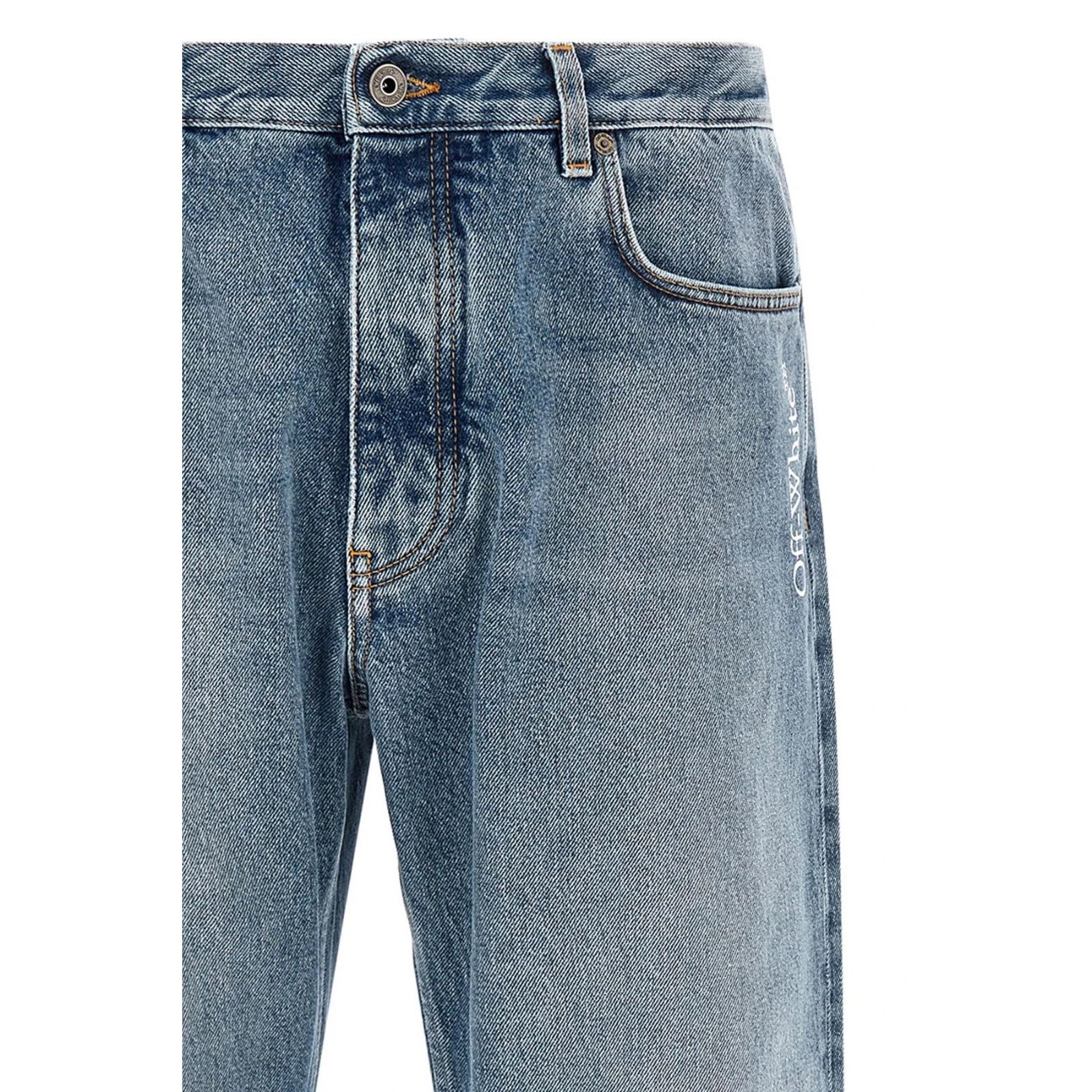 Dsquared2 OFF WHITE Half Arrow Blue Denim Jeans New & Authentic (Men's Size US 32 / EU 48 - 3 Thumbnail