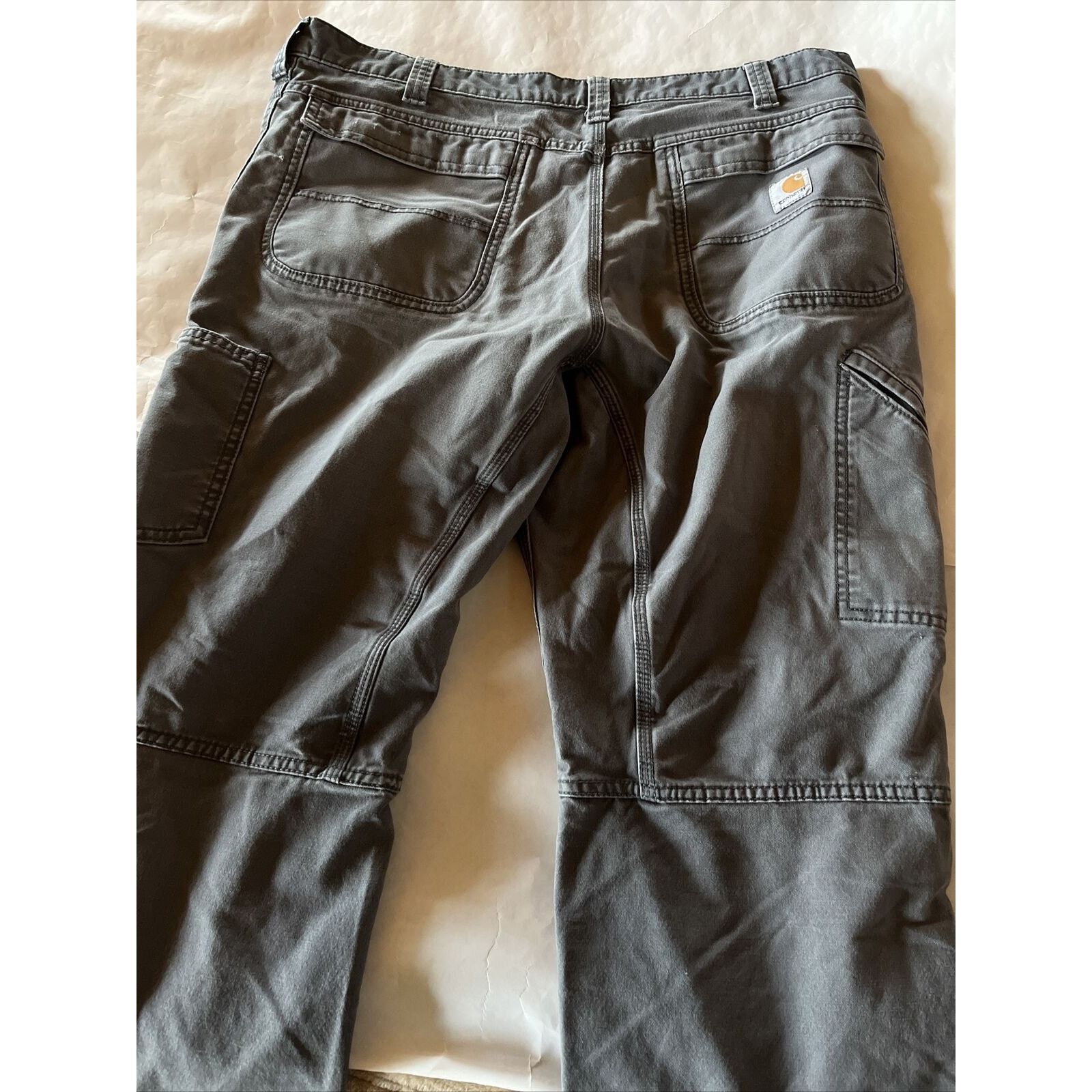 Carhartt Carhartt Pants Mens 34x28 Gray Canvas Carpenter Relaxed Fit Size US 34 / EU 50 - 13 Thumbnail