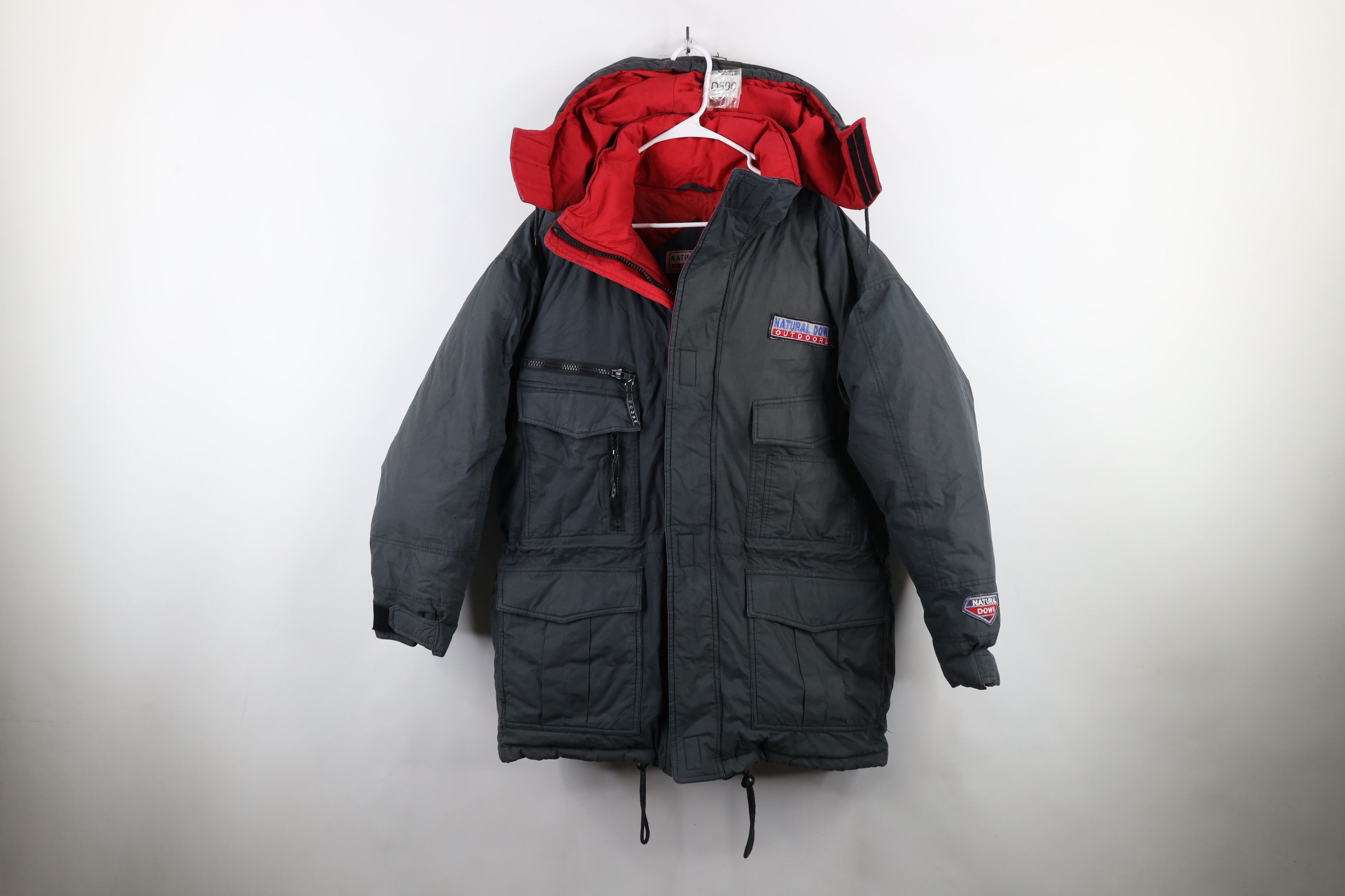 Vintage Vintage 90s Streetwear Goose Down Hooded Puffer Parka Jacket Size US M / EU 48-50 / 2 - 1 Thumbnail