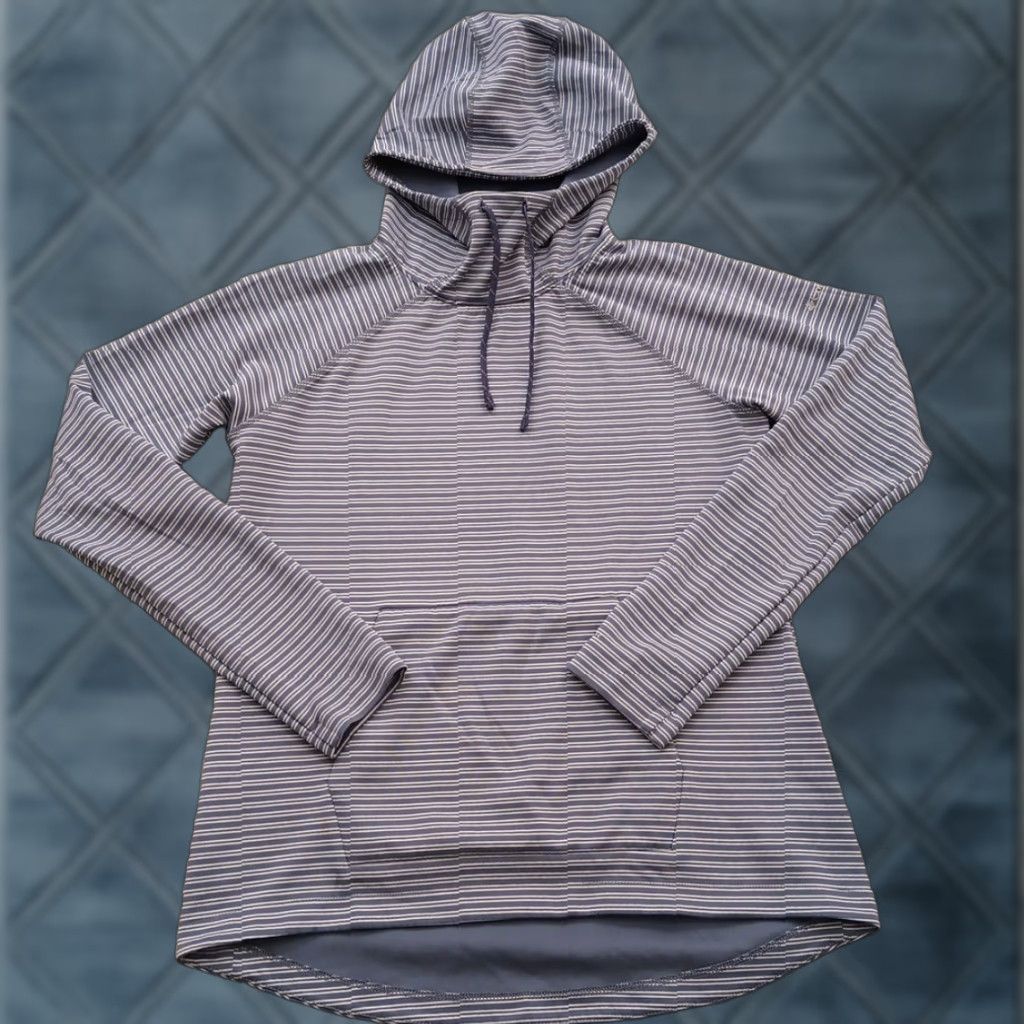 Vintage Columbia Hoodie Womens Medium Purple Striped Pullover Long Sleeve Pullover Activewear M Purple Womens Size M / US 6-8 / IT 42-44 - 1 Thumbnail