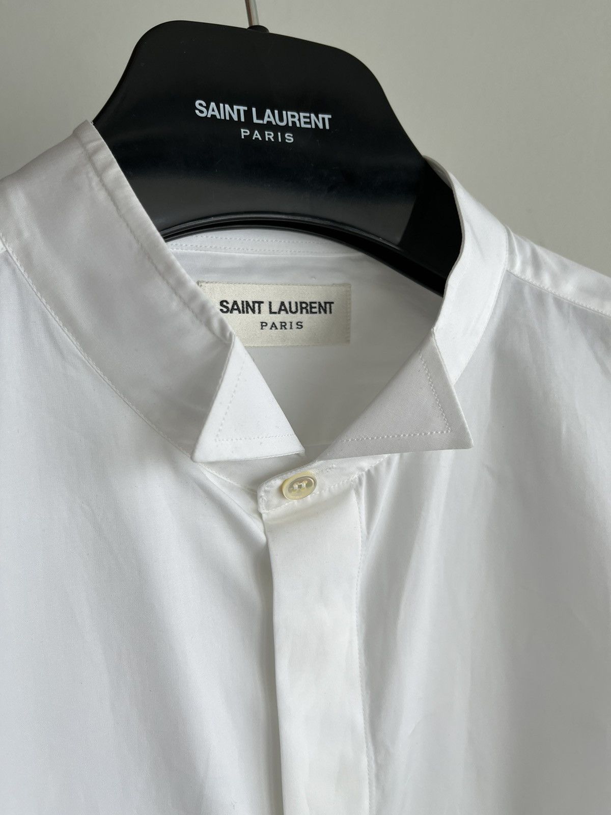 Hedi Slimane × Saint Laurent Paris × Yves Saint Laurent Extremely Rare Brand New Hedi Slimane 2015 Tuxedo Shirt Size US M / EU 48-50 / 2 - 8 Thumbnail