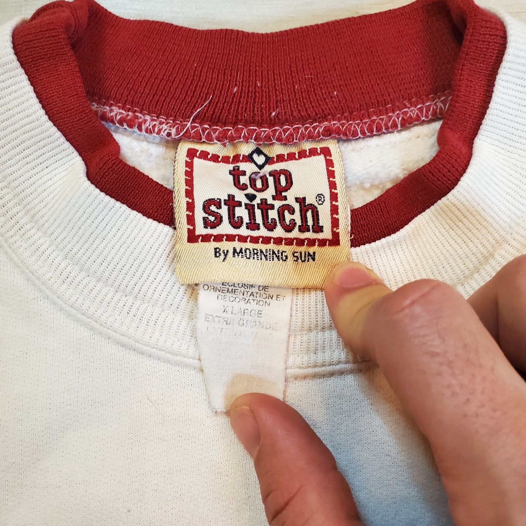 Vintage VINTAGE Morning Sun Sweatshirt Unisex Adults XL White 1990s Top Stitch Light House Crewneck Size US XL / EU 56 / 4 - 6 Thumbnail