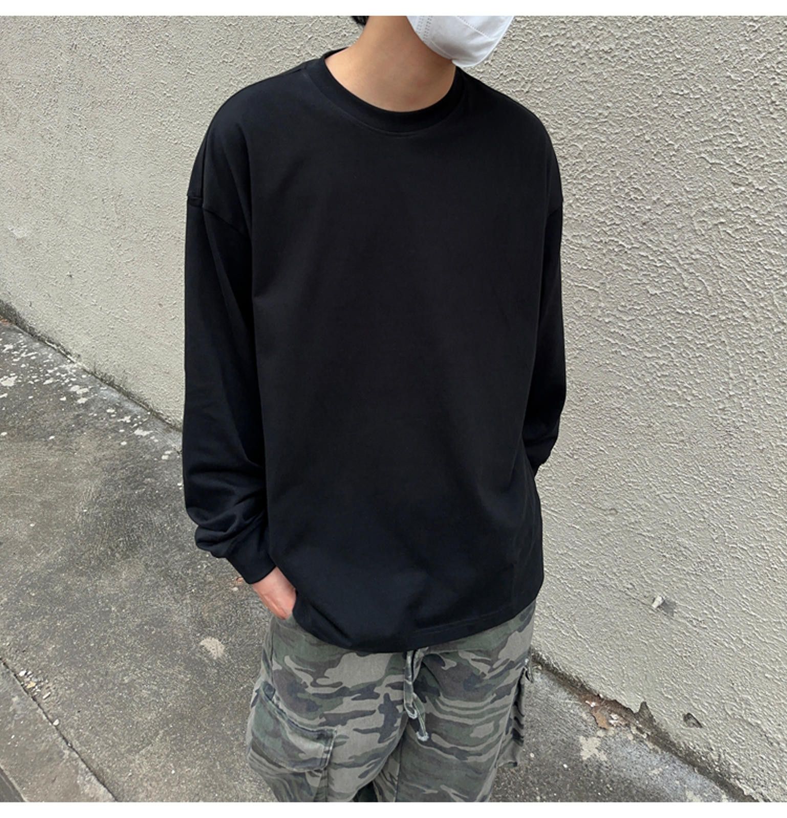 Other Casual Long Sleeve Black T-Shirt Size US M / EU 48-50 / 2 - 1 Thumbnail