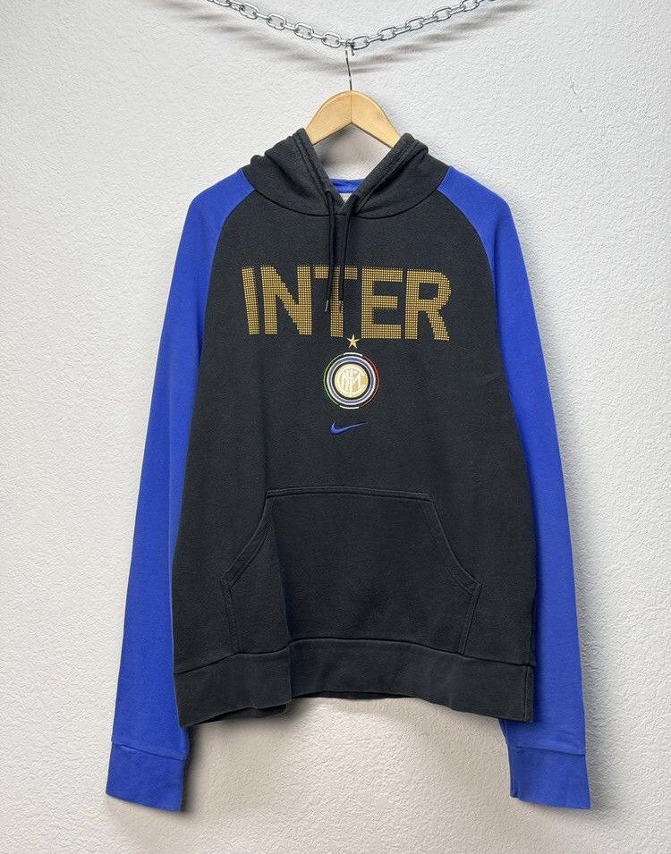 Nike × Vintage Nike Inter Milan Vintage Y2K Hoodie Blockore Style italy Size US L / EU 52-54 / 3 - 1 Thumbnail
