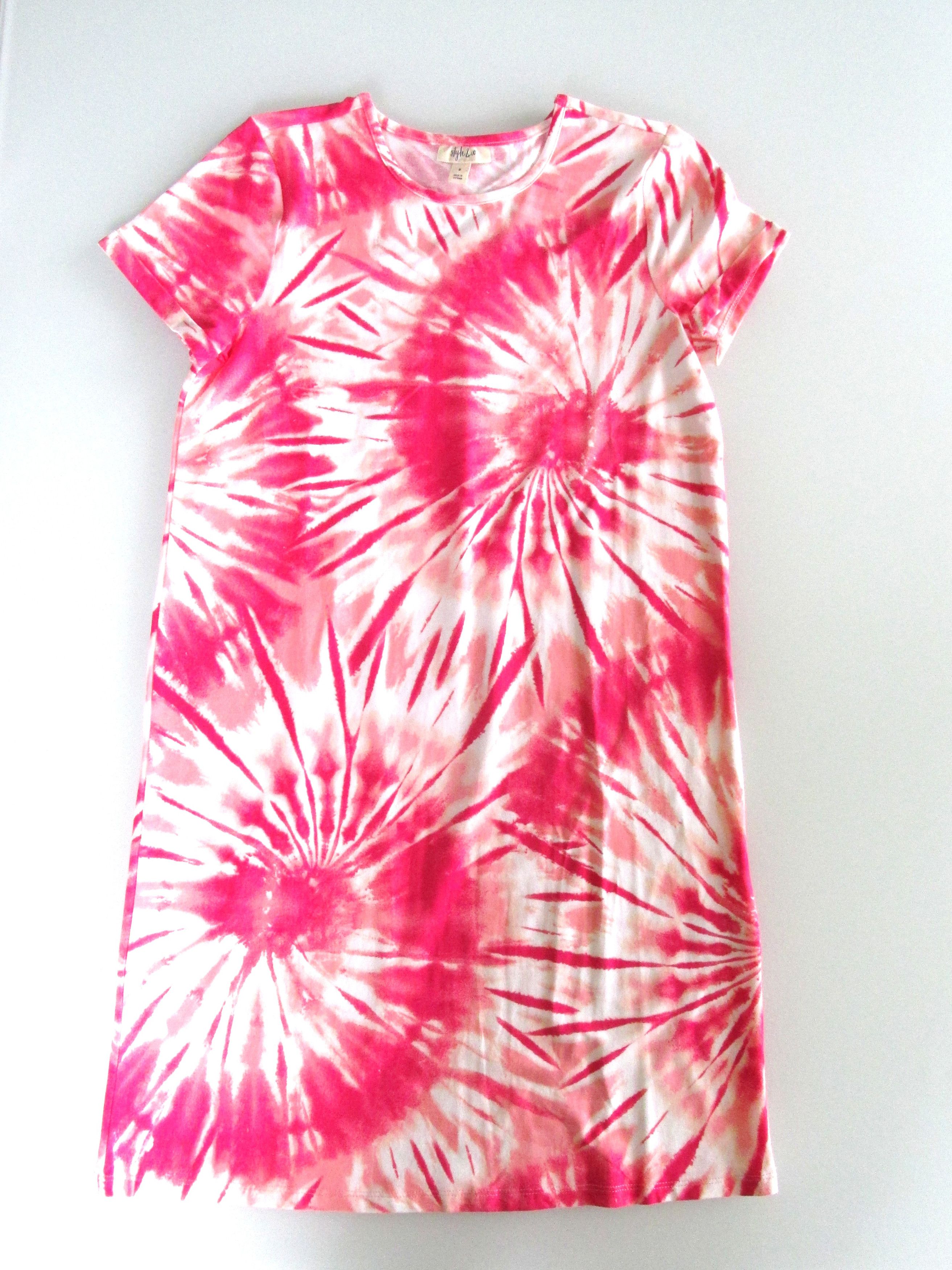Style & Co Style & Co. (NWT) Tie Dye T-Shirt Knit Dress Size Small Size S / US 4 / IT 40 - 1 Thumbnail