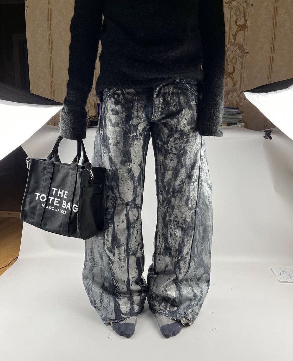 Japanese Brand × Vintage Jeans Dirty Pants patchwork crash denim thrashed distressed Size US 30 / EU 46 - 16 Thumbnail