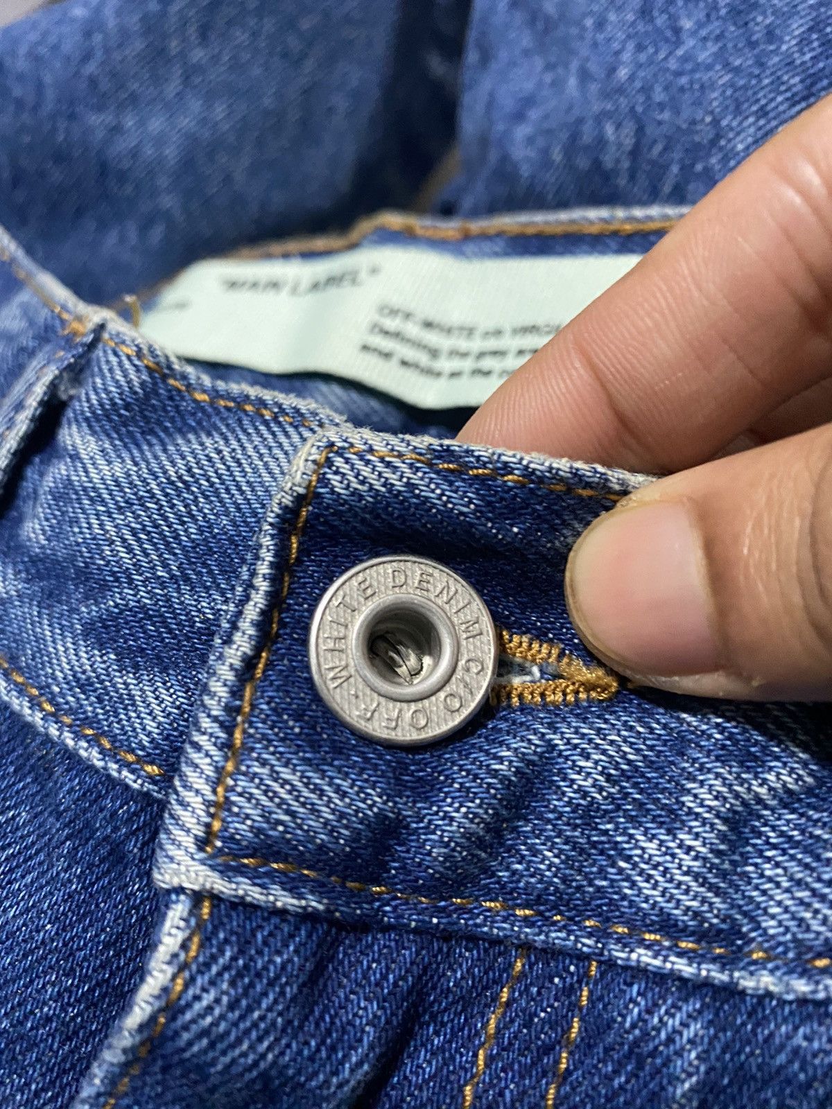 Off-White Off white virgil abloh baggy Flare denim Jeans Size 25" / US 0 / IT 36 - 8 Thumbnail