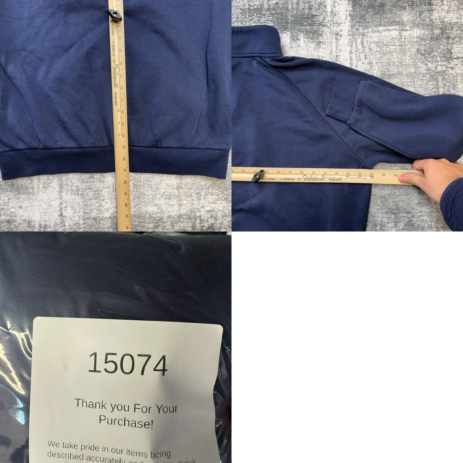 Under Armour Under Armour Sweatshirt Mens Large Navy Rival Fleece 1/4 Zip Pockets Gym Size US L / EU 52-54 / 3 - 8 Thumbnail