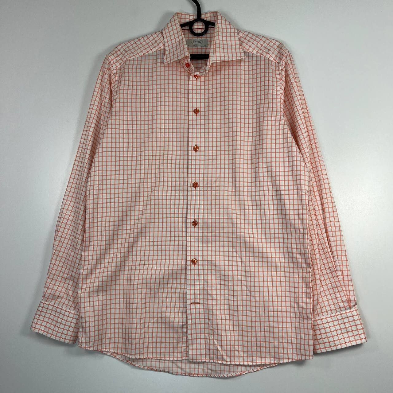 Eton Eton Contemporary Check Dress Long Sleeve Shirt Mens Size 39 Size US M / EU 48-50 / 2 - 1 Thumbnail