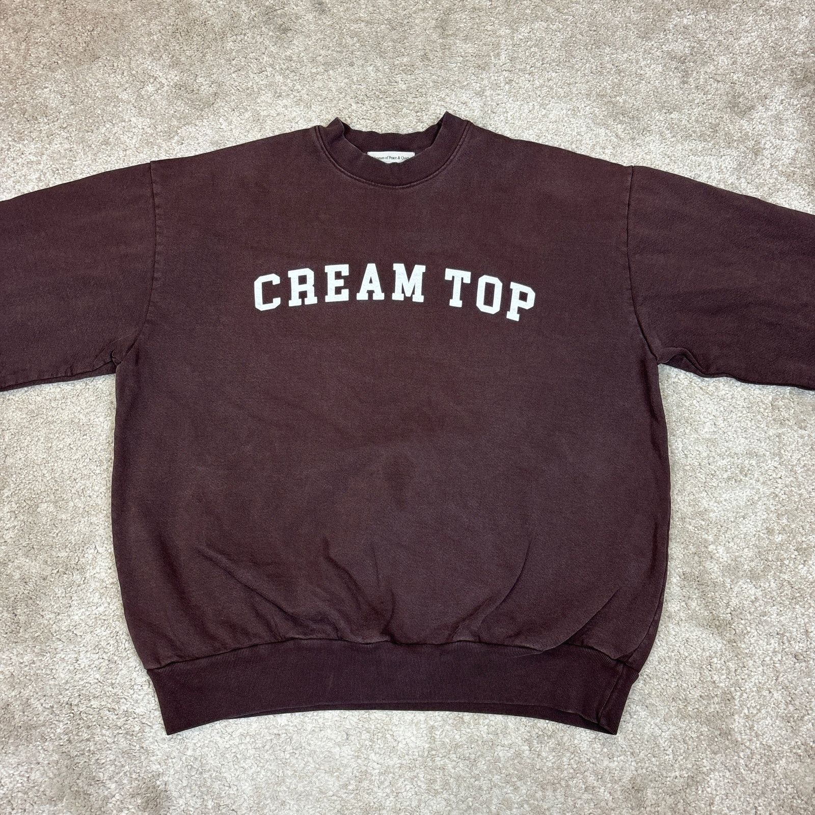 Museum of Peace & Quiet Museum of Peace & Quiet Cream Top Sweatshirt L Maru Coffee Size US L / EU 52-54 / 3 - 2 Thumbnail