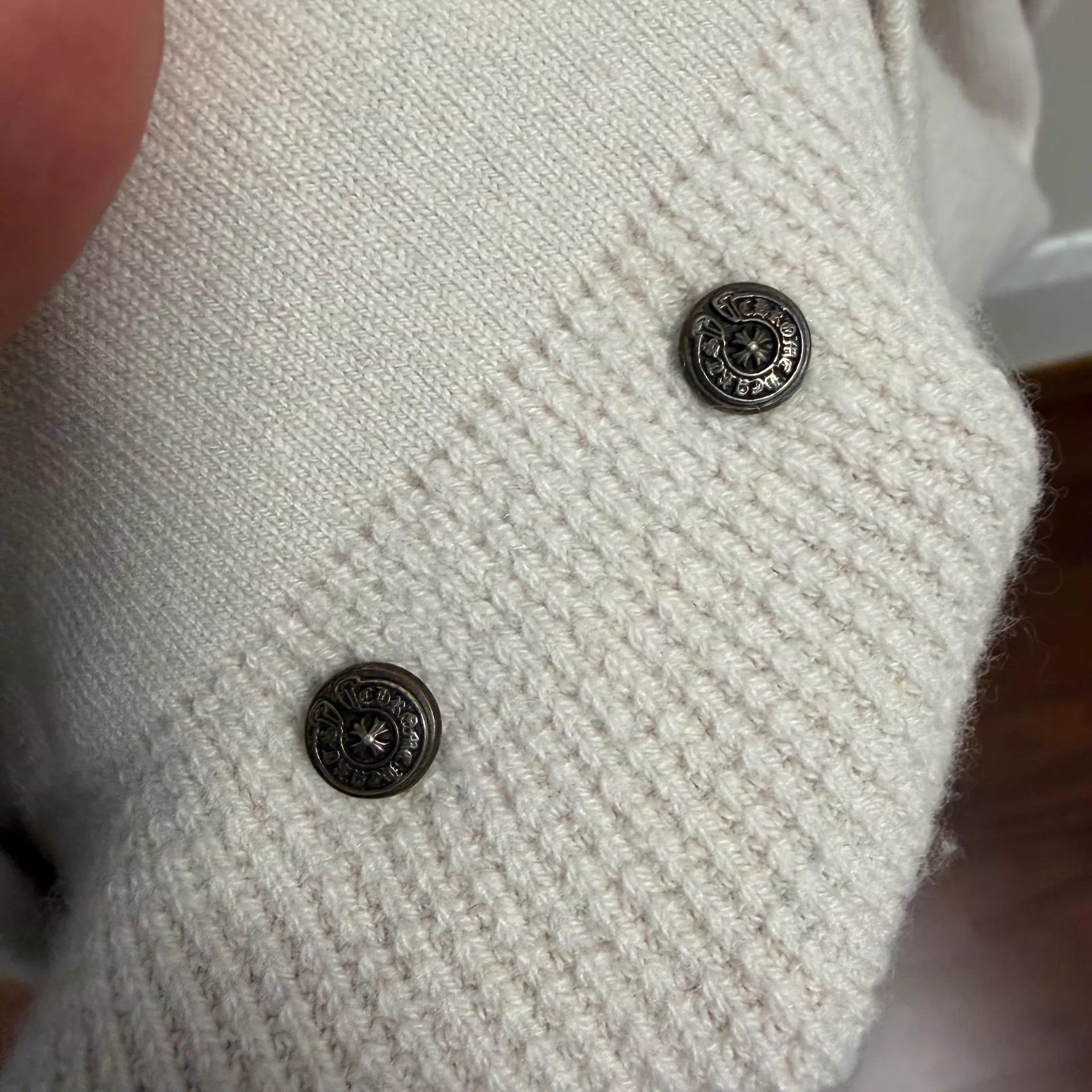 Chrome Hearts Chrome Hearts Oatmeal Cashmere Sword Hoodie L Size US L / EU 52-54 / 3 - 7 Thumbnail