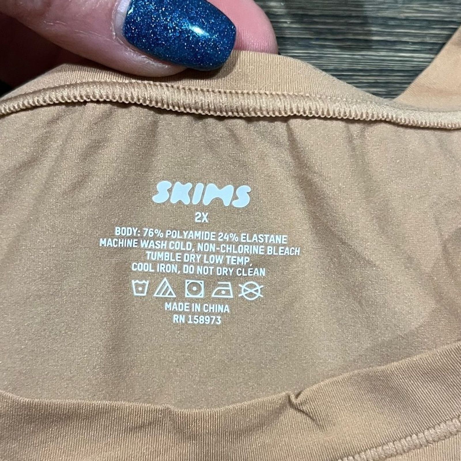 SKIMS NWT Skims Fits Everybody Super Cropped T-Shirt Ochre 2X Size XXL / US 16-18 / IT 52-54 - 2 Thumbnail