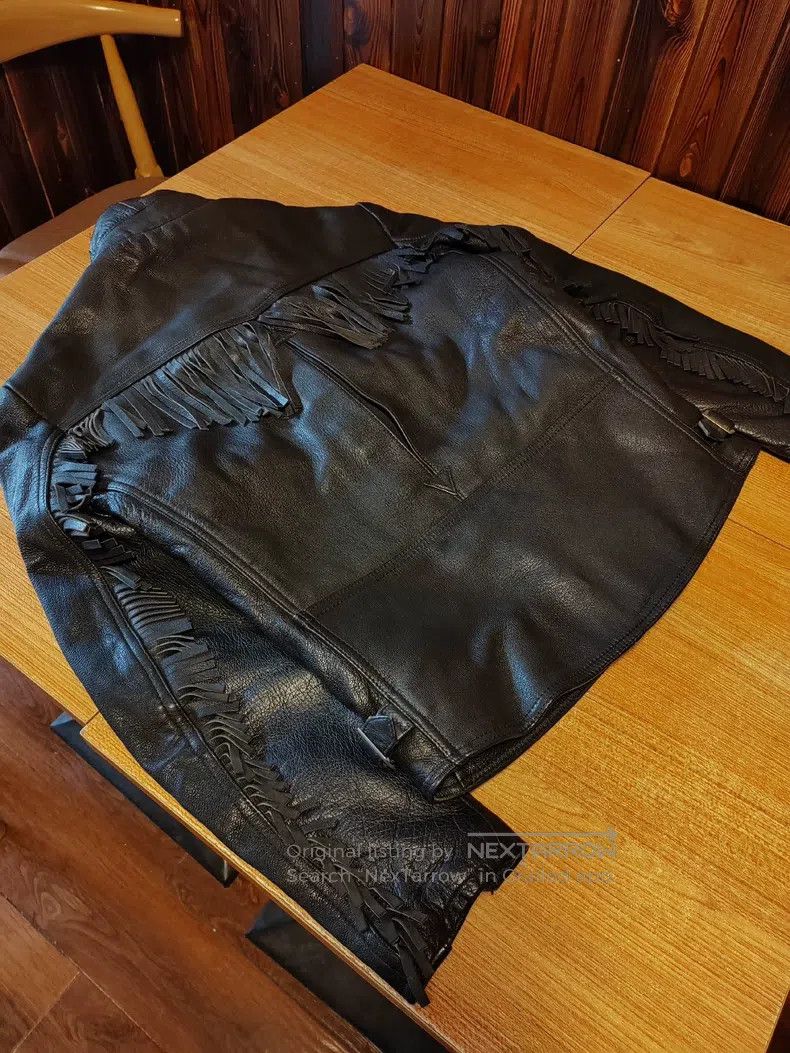 Schott Schott Harley-Davidson short fringed cowhide motorcycle le Size US S / EU 44-46 / 1 - 3 Thumbnail