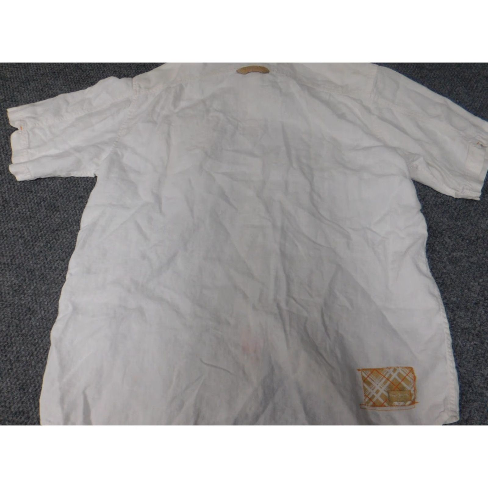 Pepe Jeans Pepe Jeans Shirt 2XL Mens Beige Short Sleeve Button-Up Knit Cotton 90s Vintage Collar-Down Button-Up Mens Boys? Size US XXL / EU 58 / 5 - 6 Thumbnail