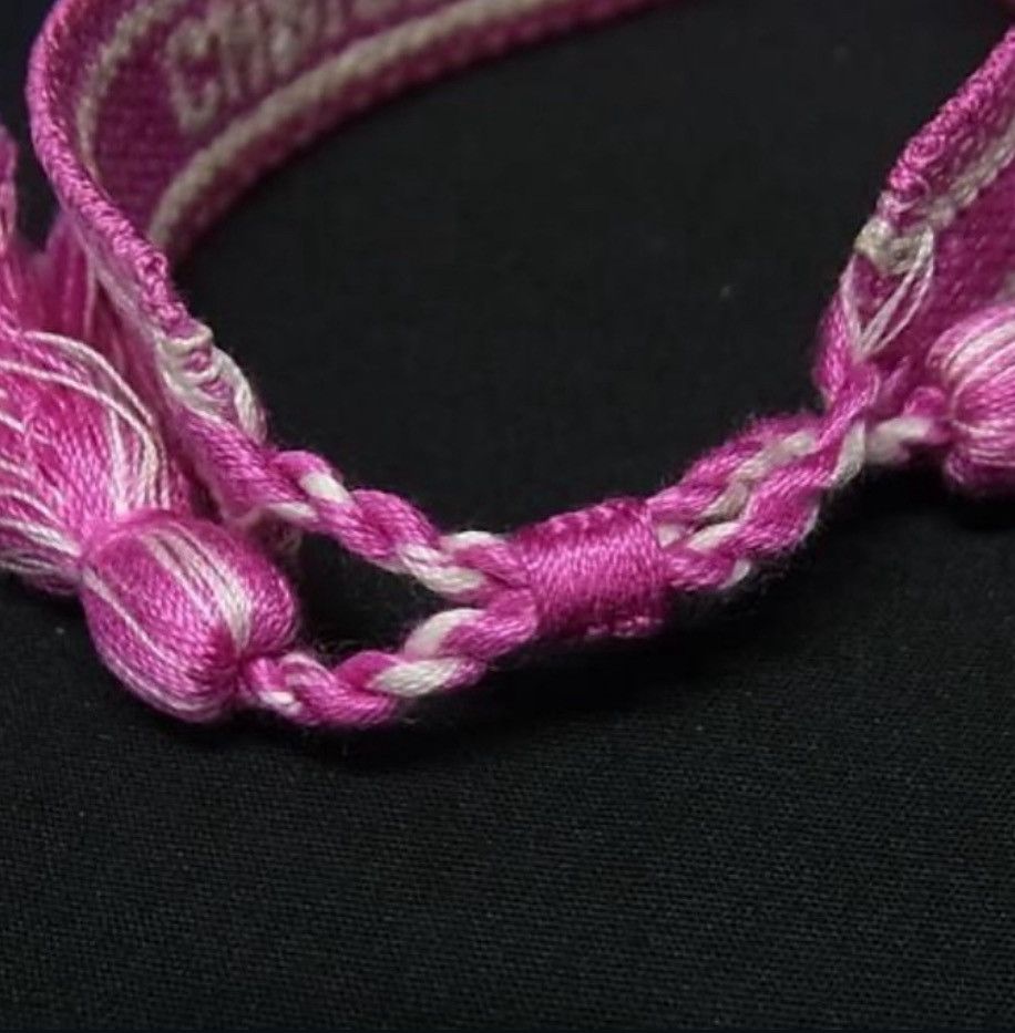 Christian Dior Monsieur Woven Cotton J'Adior Friendship Bracelet Size ONE SIZE - 4 Thumbnail
