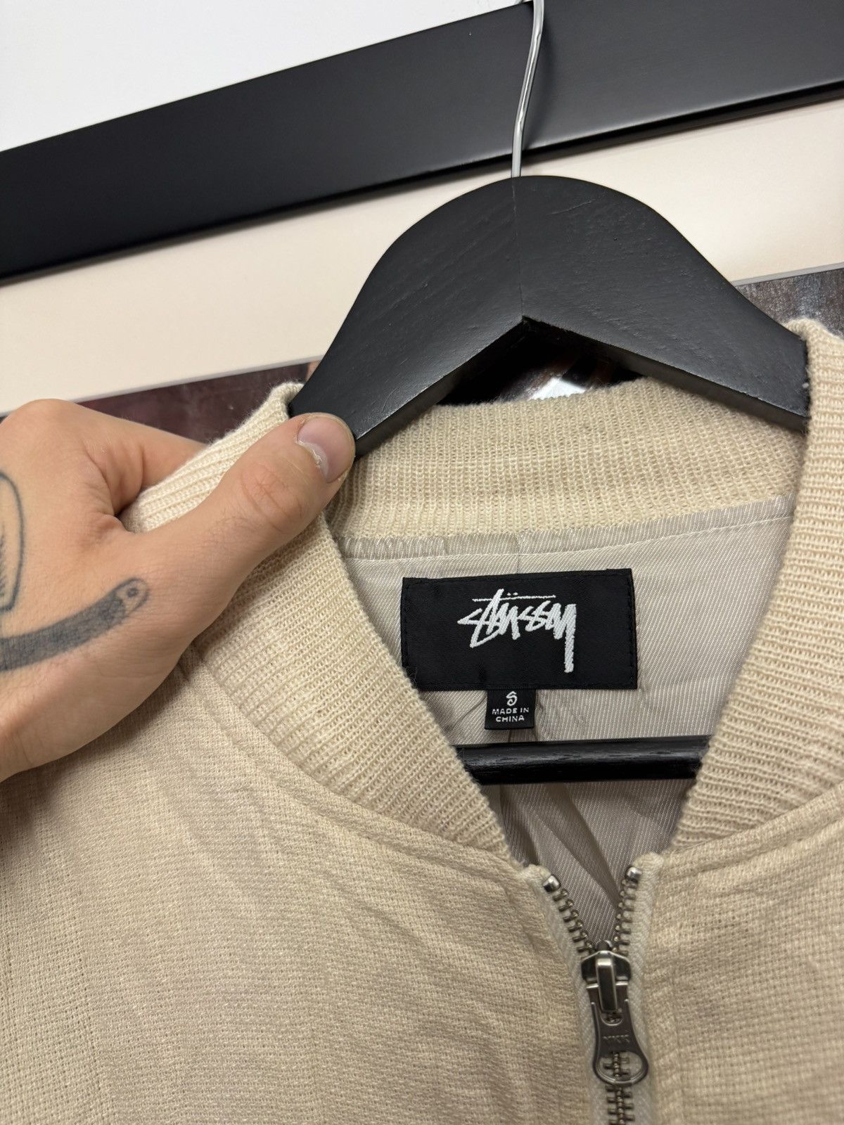 Stussy Stussy Beige Bomber Jacket Linen Rare Streetwear Skate Size US S / EU 44-46 / 1 - 3 Thumbnail