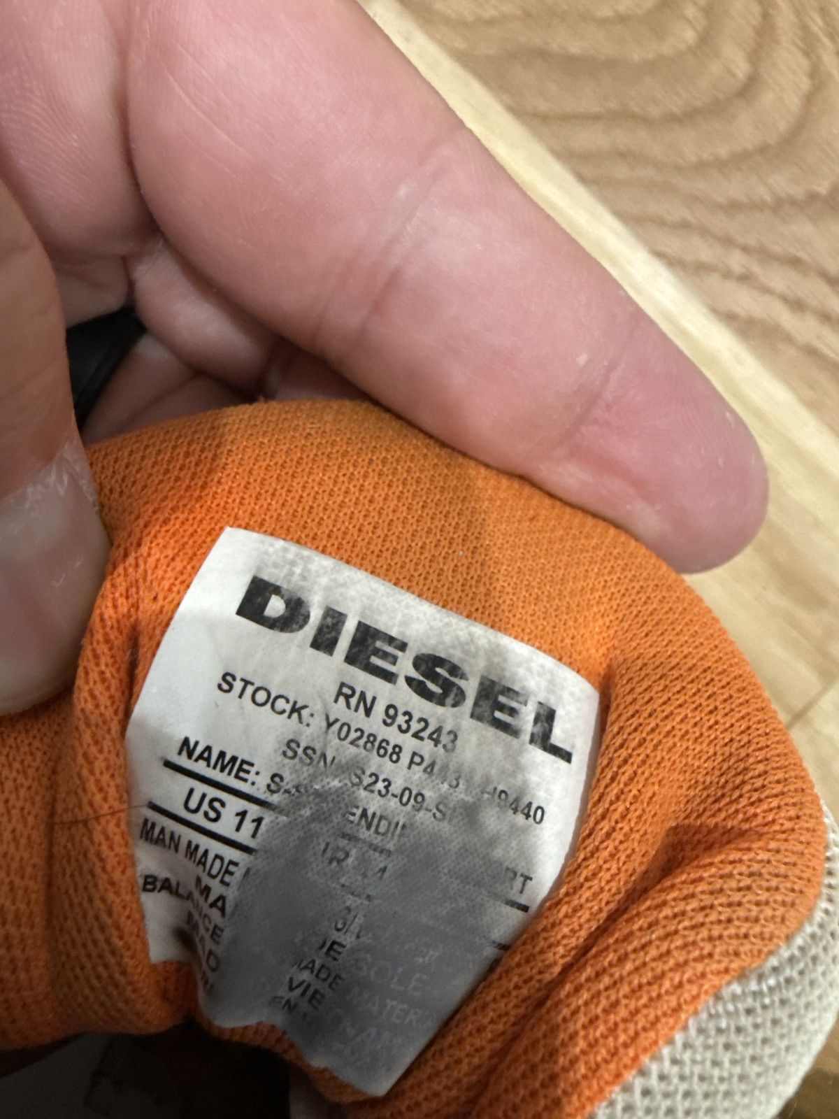 Diesel Diesel Sport Runner Sneakers – White/Orange Size US 11 / EU 44 - 3 Thumbnail