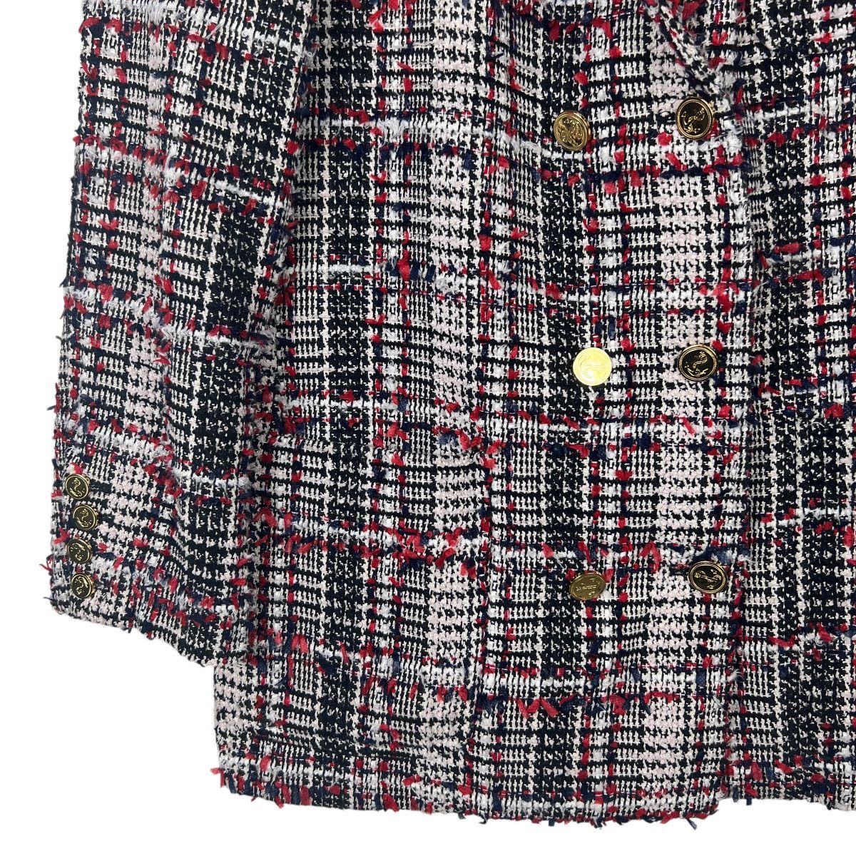 Thom Browne Thom Browne Red Prince of Wales Tweed Sack Blazer Size 36 Size US S / EU 44-46 / 1 - 10 Thumbnail