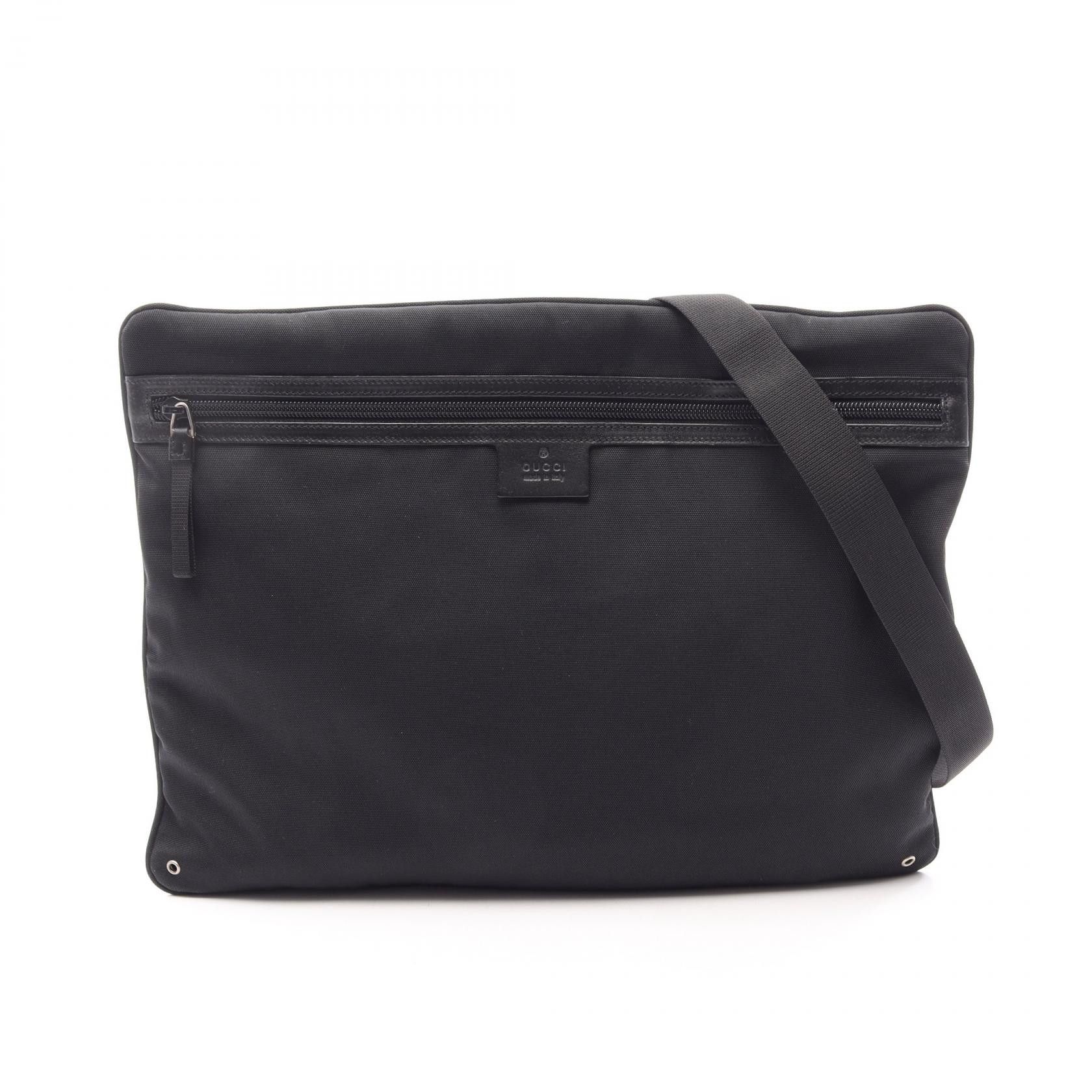 Gucci Gucci Gucci Canvas Leather Shoulder Bag Leather Shoulder Bag 90477 DUTY FREE for USA Size ONE SIZE - 1 Thumbnail