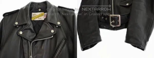 Schott Schott Cable-stayed leather jacket, classic Size US M / EU 48-50 / 2 - 4 Thumbnail