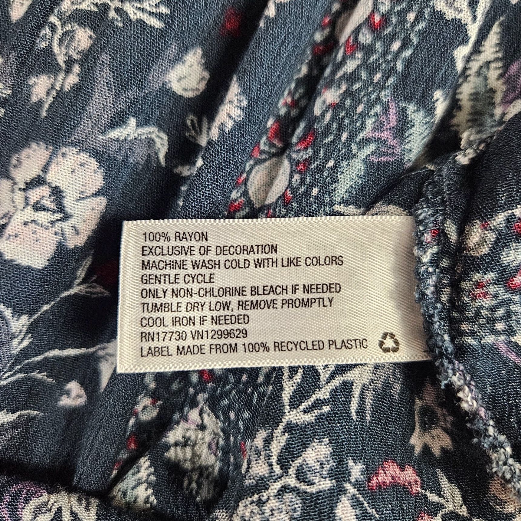 Vintage Knox Rose Womens Dress XS Blue Purple Floral Embroidered Long Sleeve Rayon V-Neck Pullover Shif t Womens XS Blue Floral Embroidered 90s? Size XS / US 0-2 / IT 36-38 - 5 Thumbnail