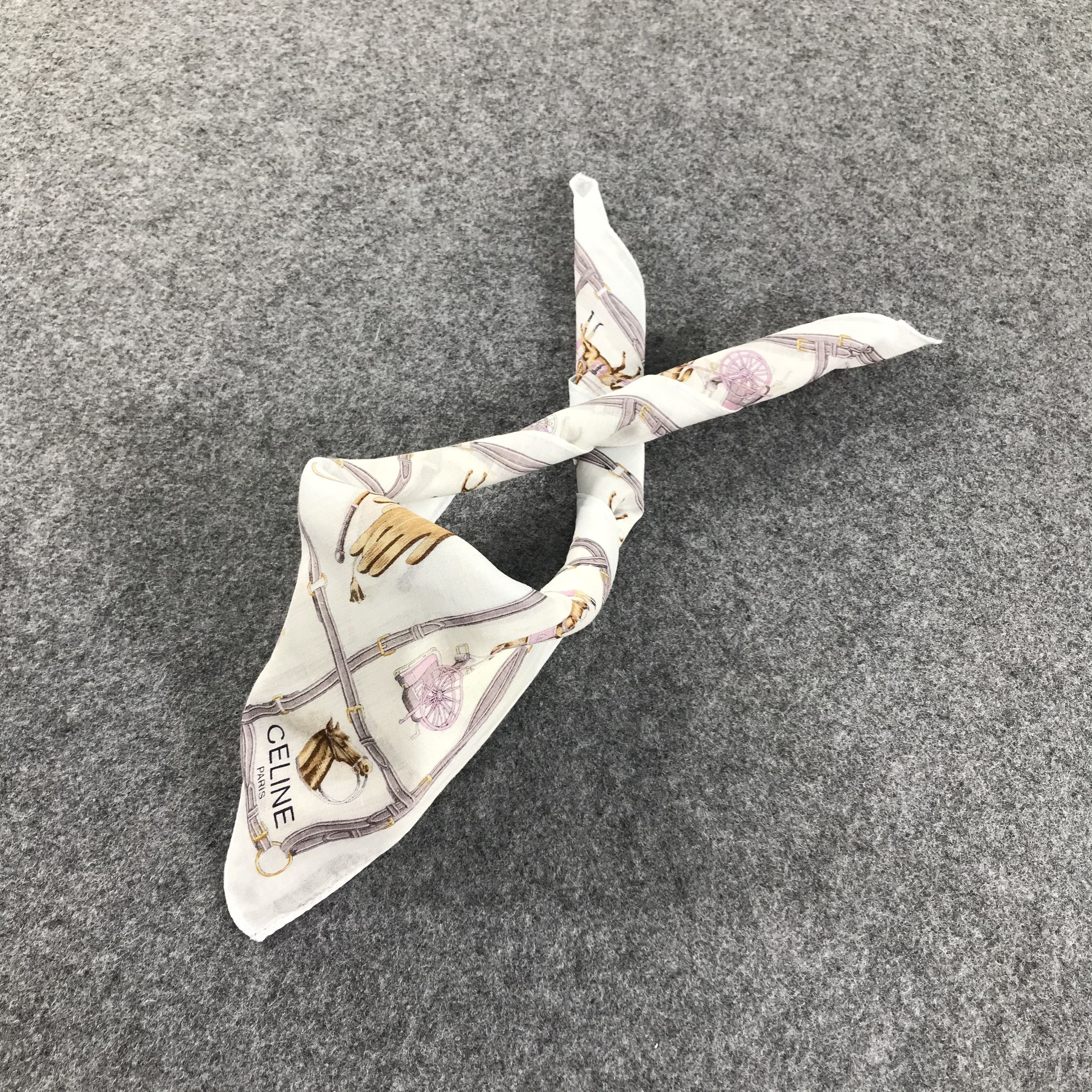 Celine Celine Handkerchief Neckerchief Bandana H354 Size ONE SIZE - 3 Thumbnail
