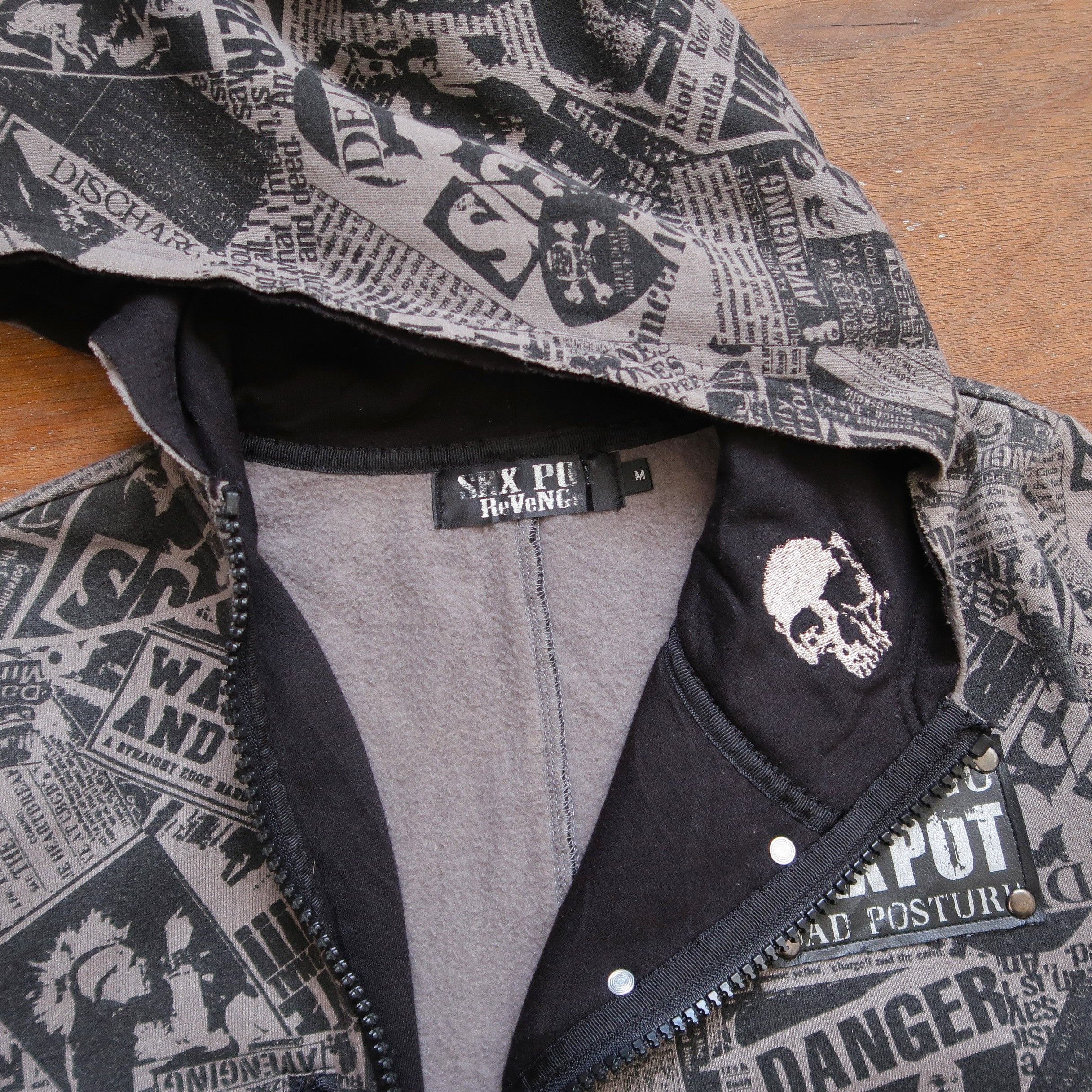 Sex Pot ReVeNGe 1990s Sex Pot Revenge Asymmetrical Hoodie Zip Size US M / EU 48-50 / 2 - 4 Thumbnail