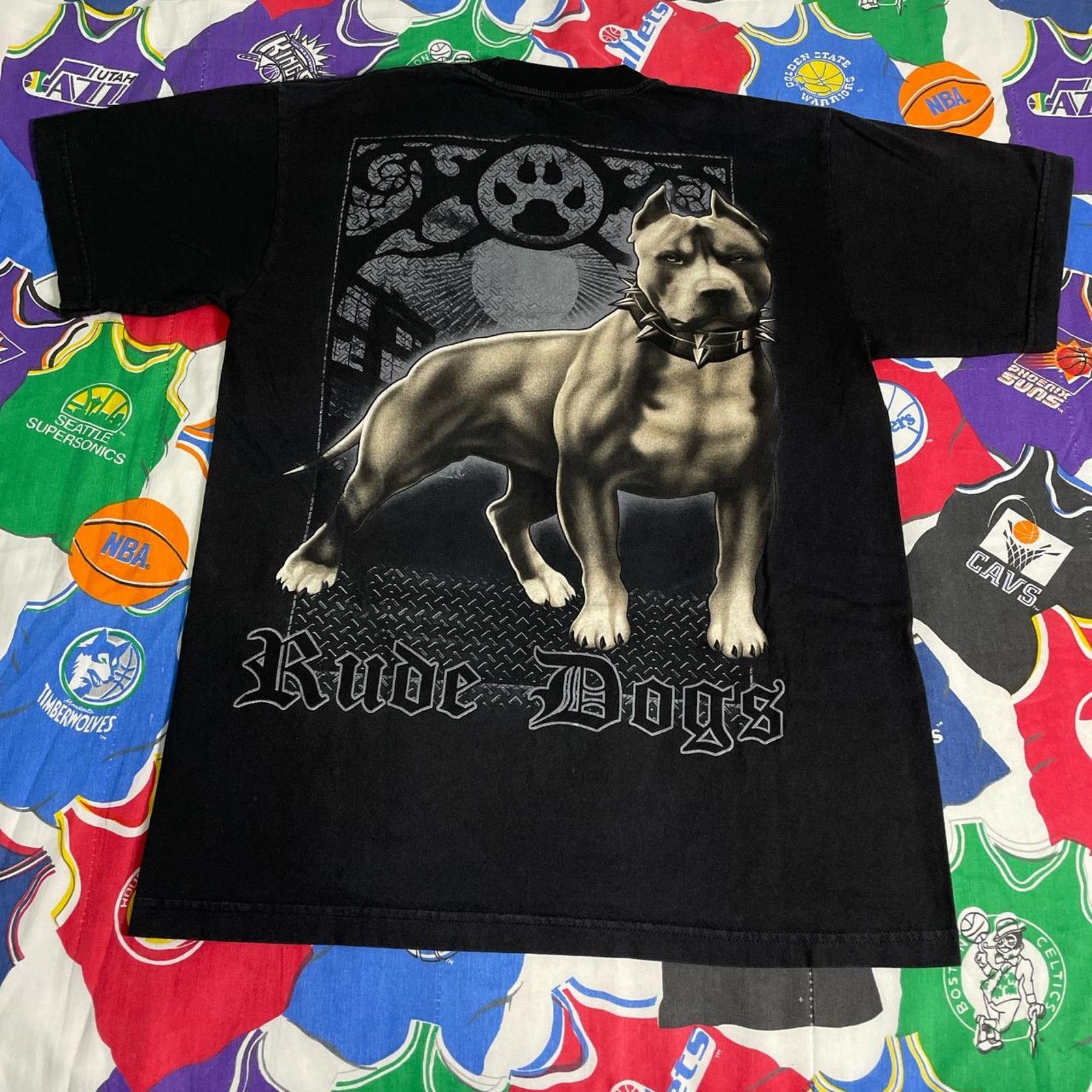 Vintage Y2K Rude Dogs Pit Bull Pitbull California Gangster Tee Size US L / EU 52-54 / 3 - 1 Thumbnail