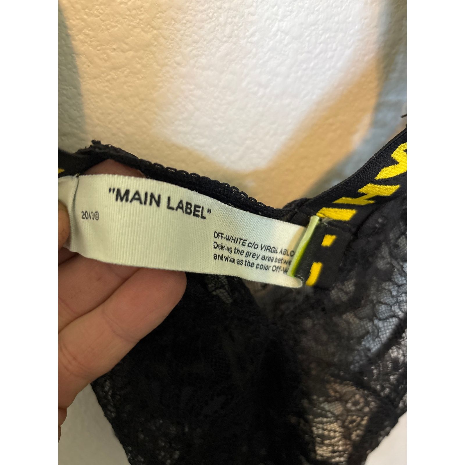 Off-White Off-White Black lace one piece bodysuit size 40 Size 27" / US 4 / IT 40 - 8 Thumbnail