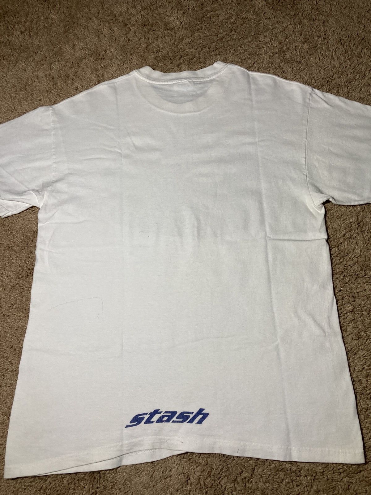 Bape 1998 Bape Stash Busy Works Ape Head Blue Graffiti Art 90s Size US L / EU 52-54 / 3 - 6 Thumbnail
