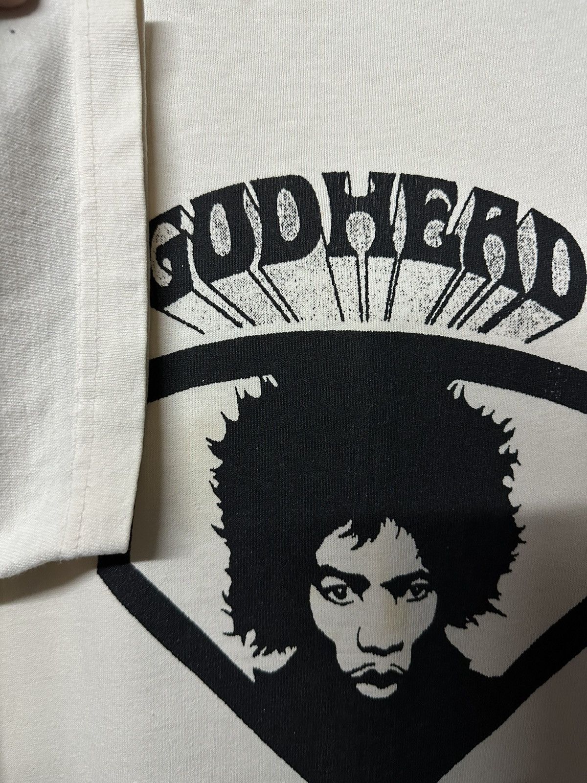 Jimi Hendrix × Vintage Rare Vintage Blue Jimi Hendrix Godhead Tee Size US L / EU 52-54 / 3 - 7 Thumbnail